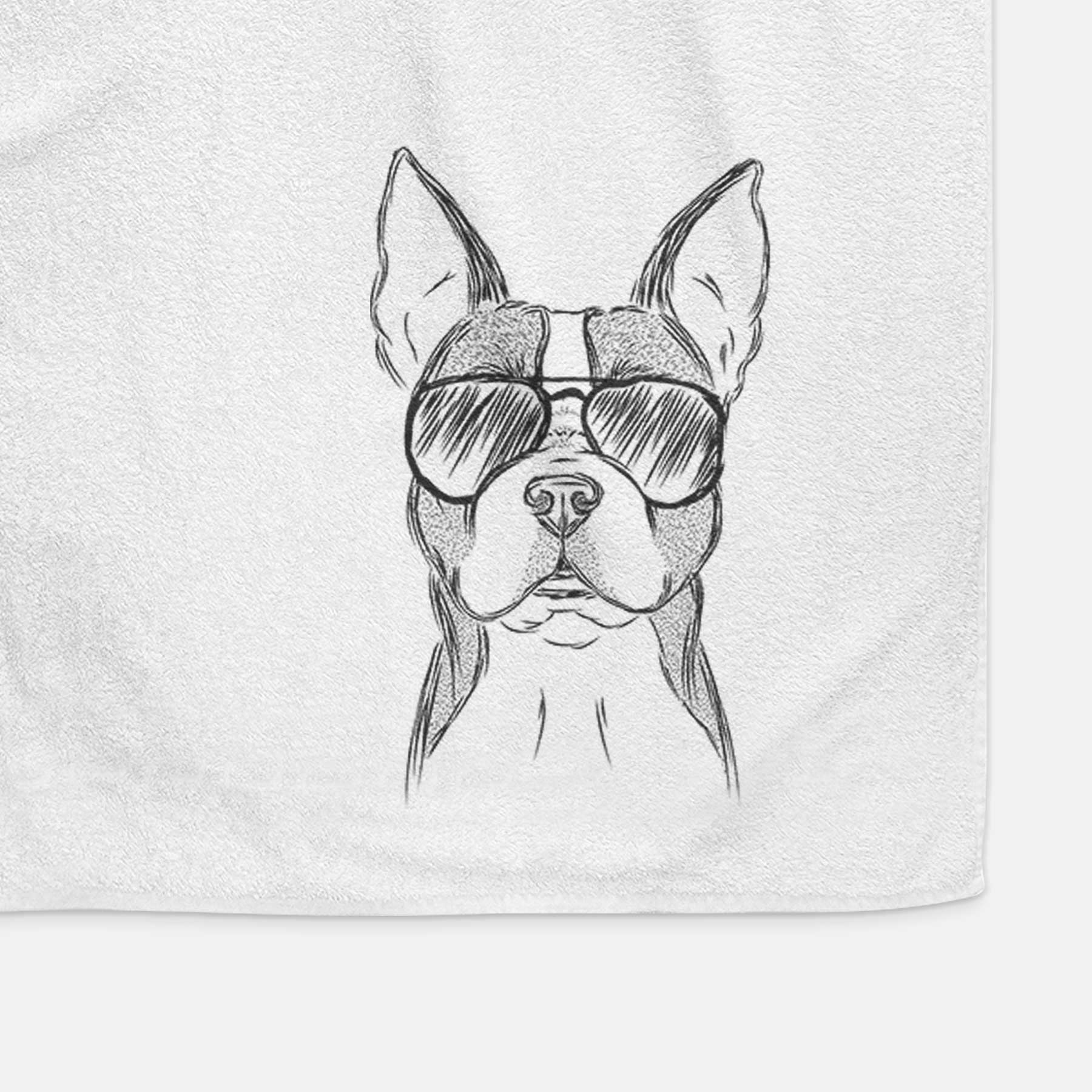 Scout the Boston Terrier Decorative Hand Towel