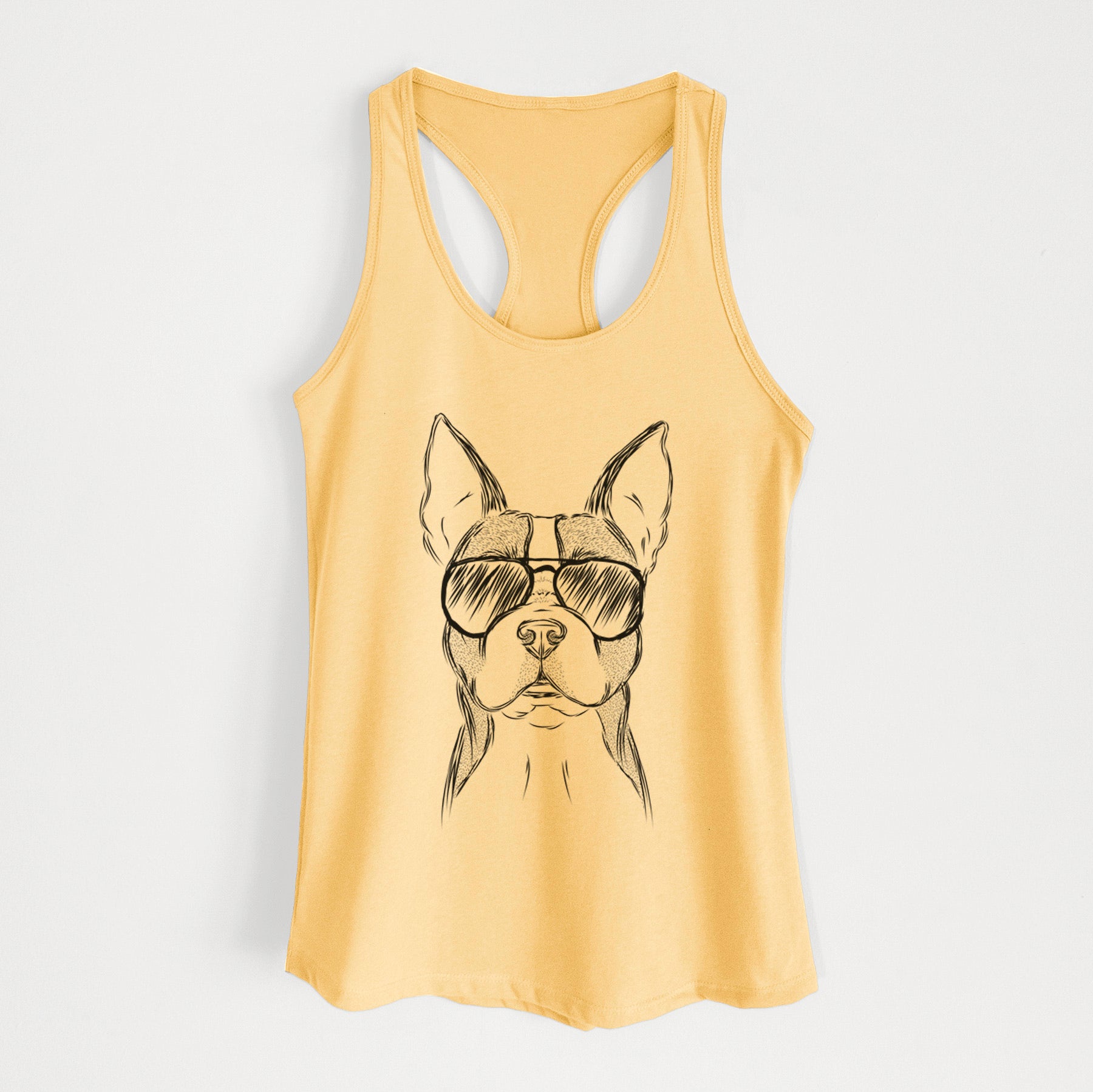 Scout the Boston Terrier - Women's Racerback Tanktop