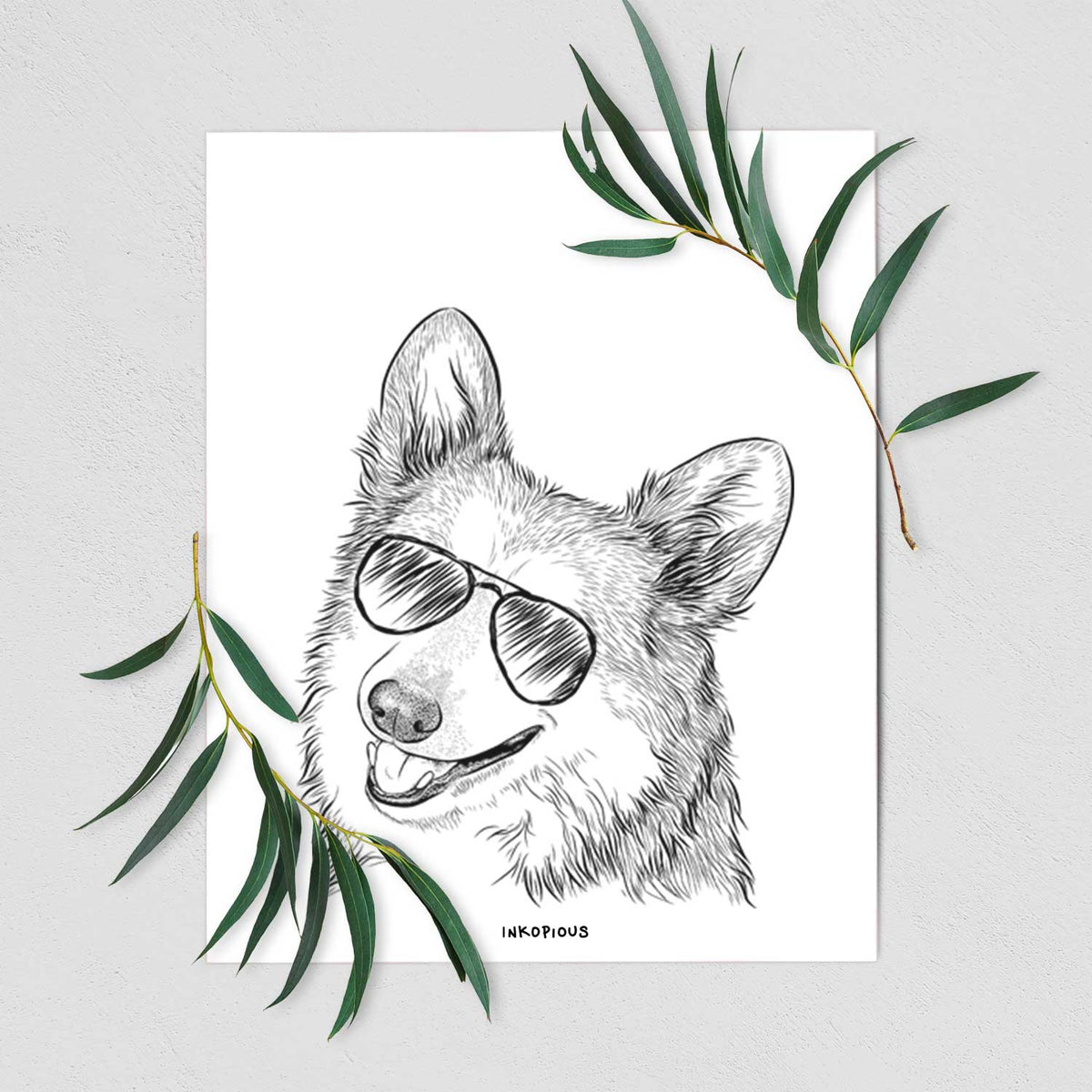 Scout the Pembroke Welsh Corgi Art Print