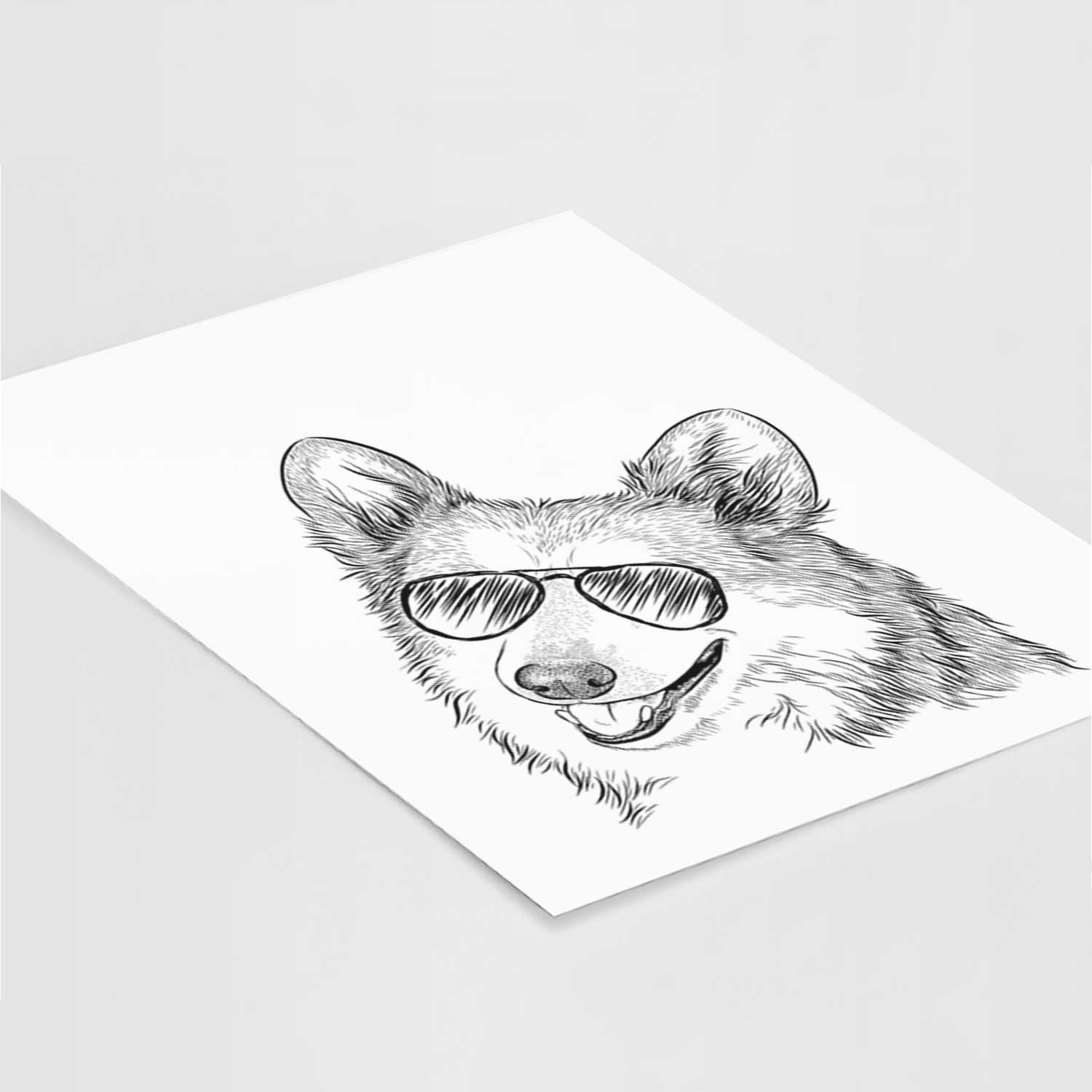 Scout the Pembroke Welsh Corgi Art Print