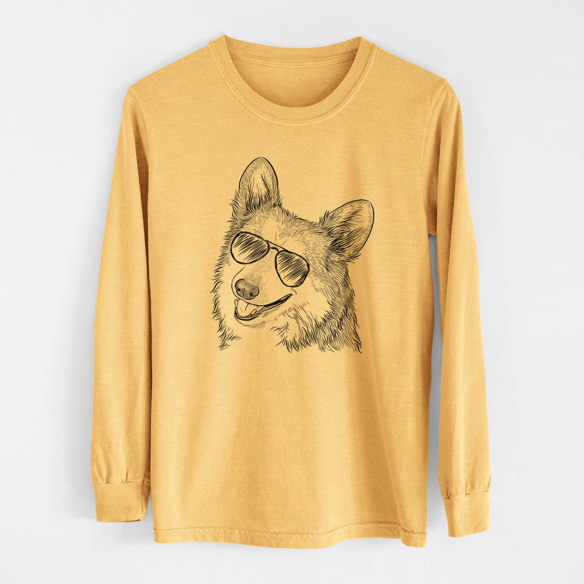 Aviators Scout the Pembroke Welsh Corgi - Heavyweight 100% Cotton Long Sleeve