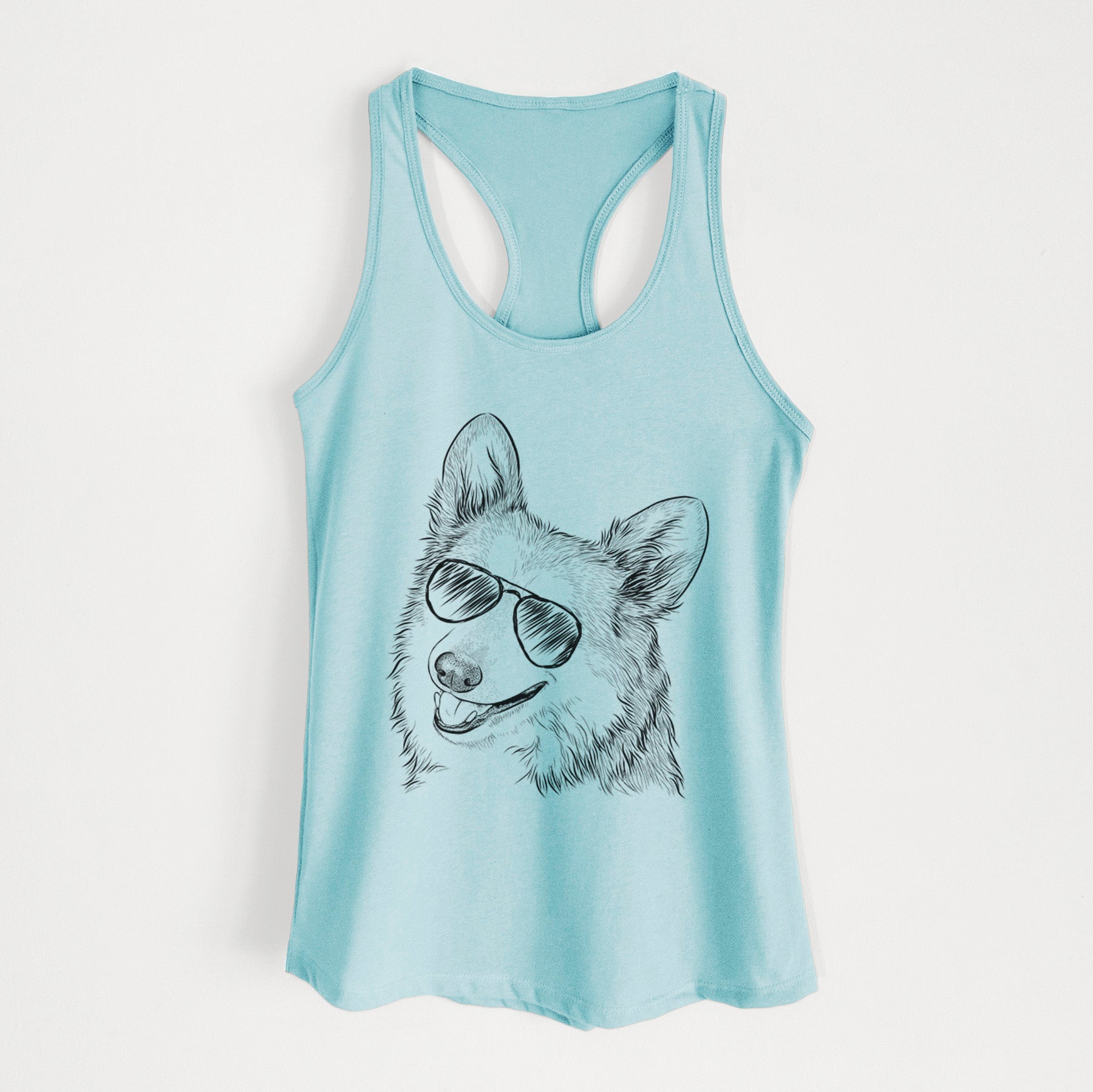 Scout the Pembroke Welsh Corgi - Women's Racerback Tanktop