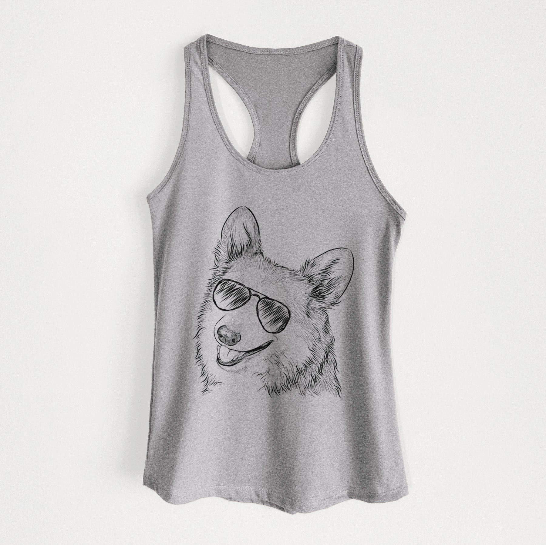 Scout the Pembroke Welsh Corgi - Women's Racerback Tanktop