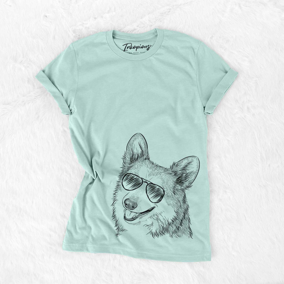 Aviator Scout the Pembroke Welsh Corgi - Unisex Crewneck