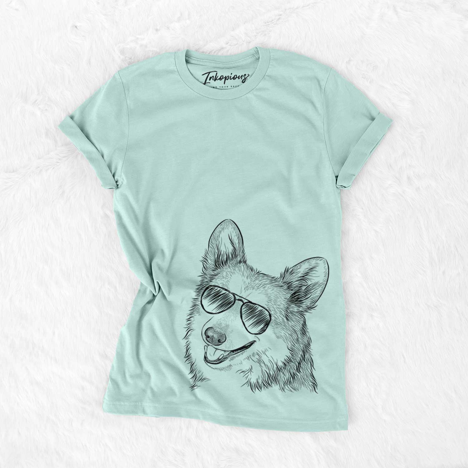 Aviator Scout the Pembroke Welsh Corgi - Unisex Crewneck