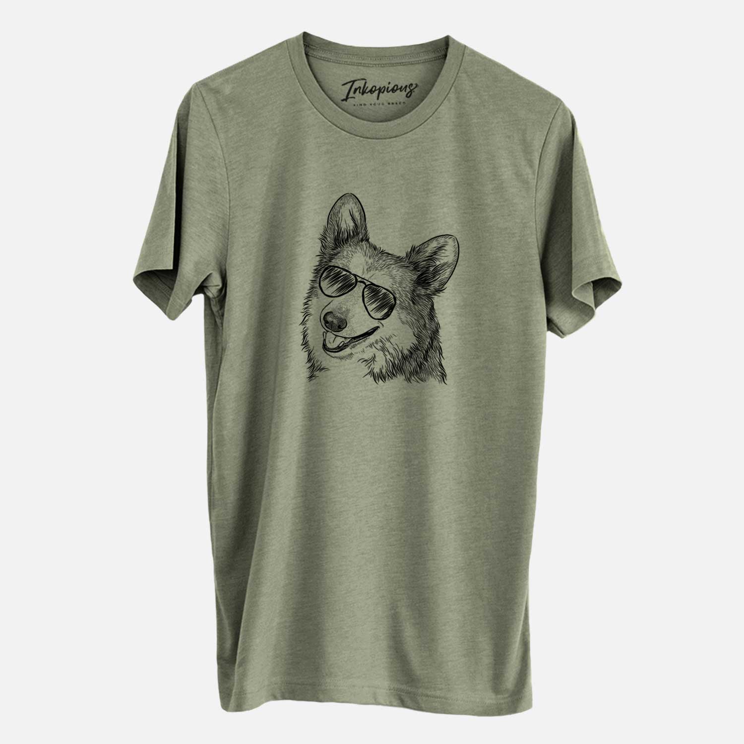 Aviator Scout the Pembroke Welsh Corgi - Unisex Crewneck