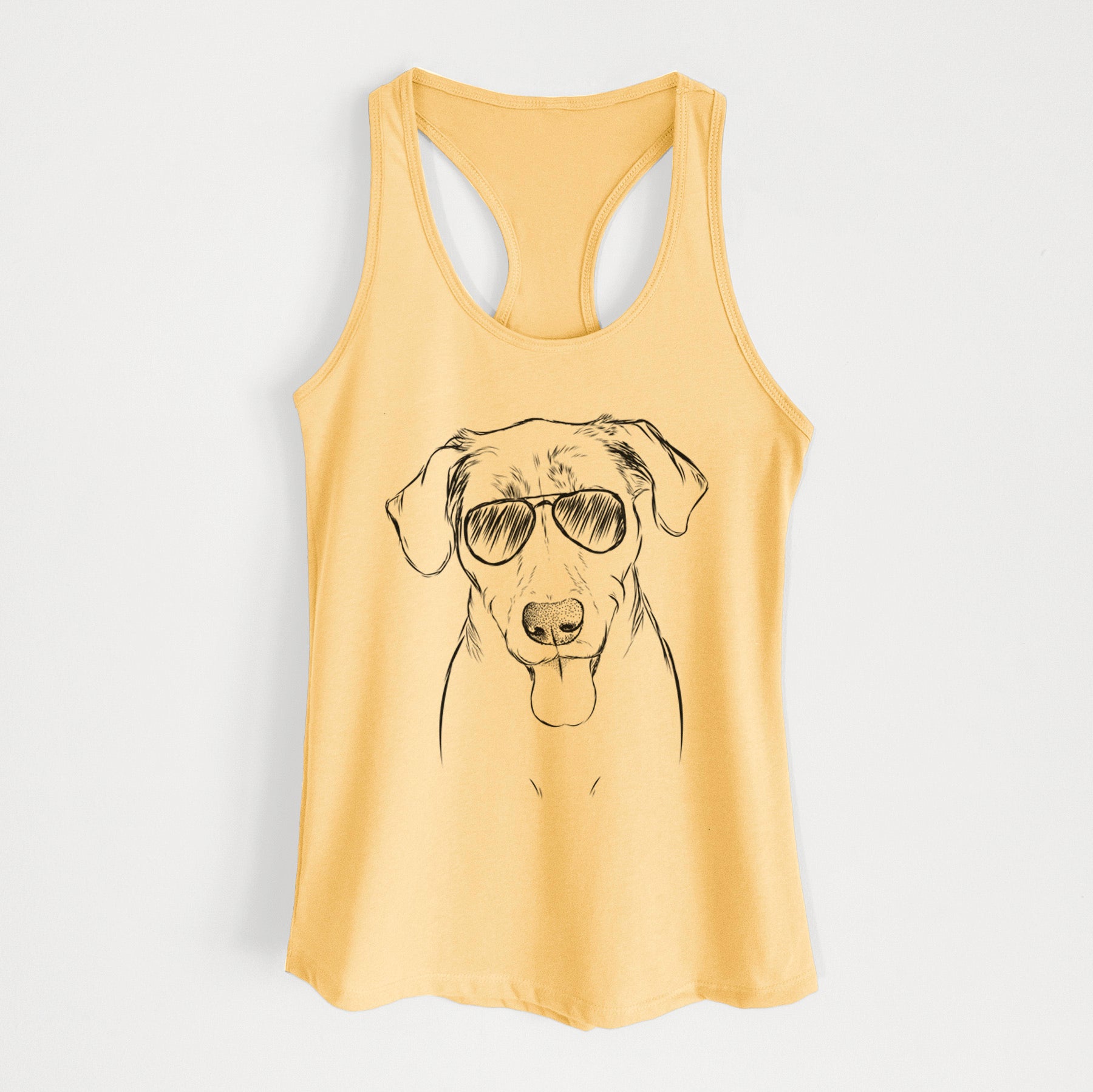 Scout Marie the Chocolate Lab - Women's Racerback Tanktop