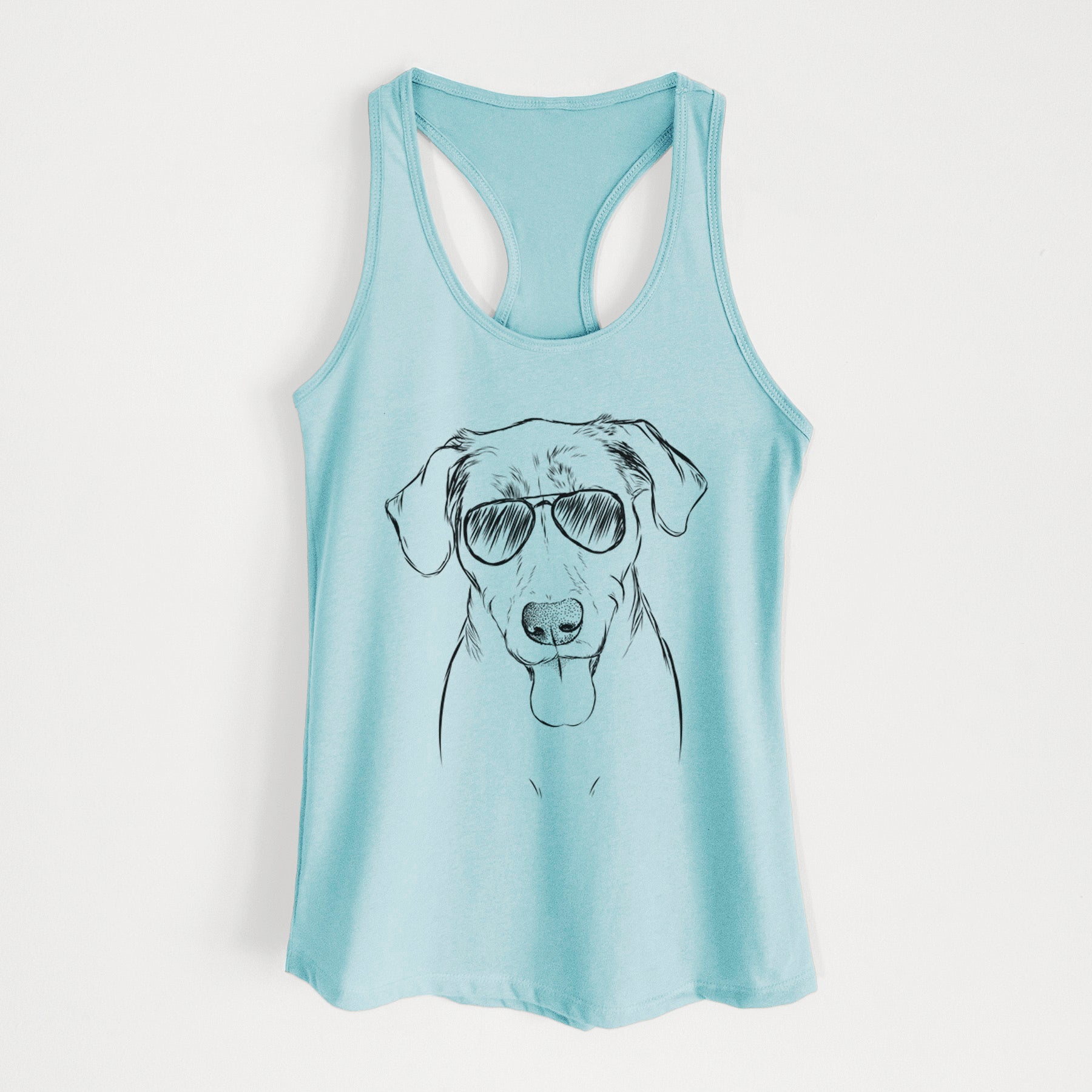 Scout Marie the Chocolate Lab - Women's Racerback Tanktop