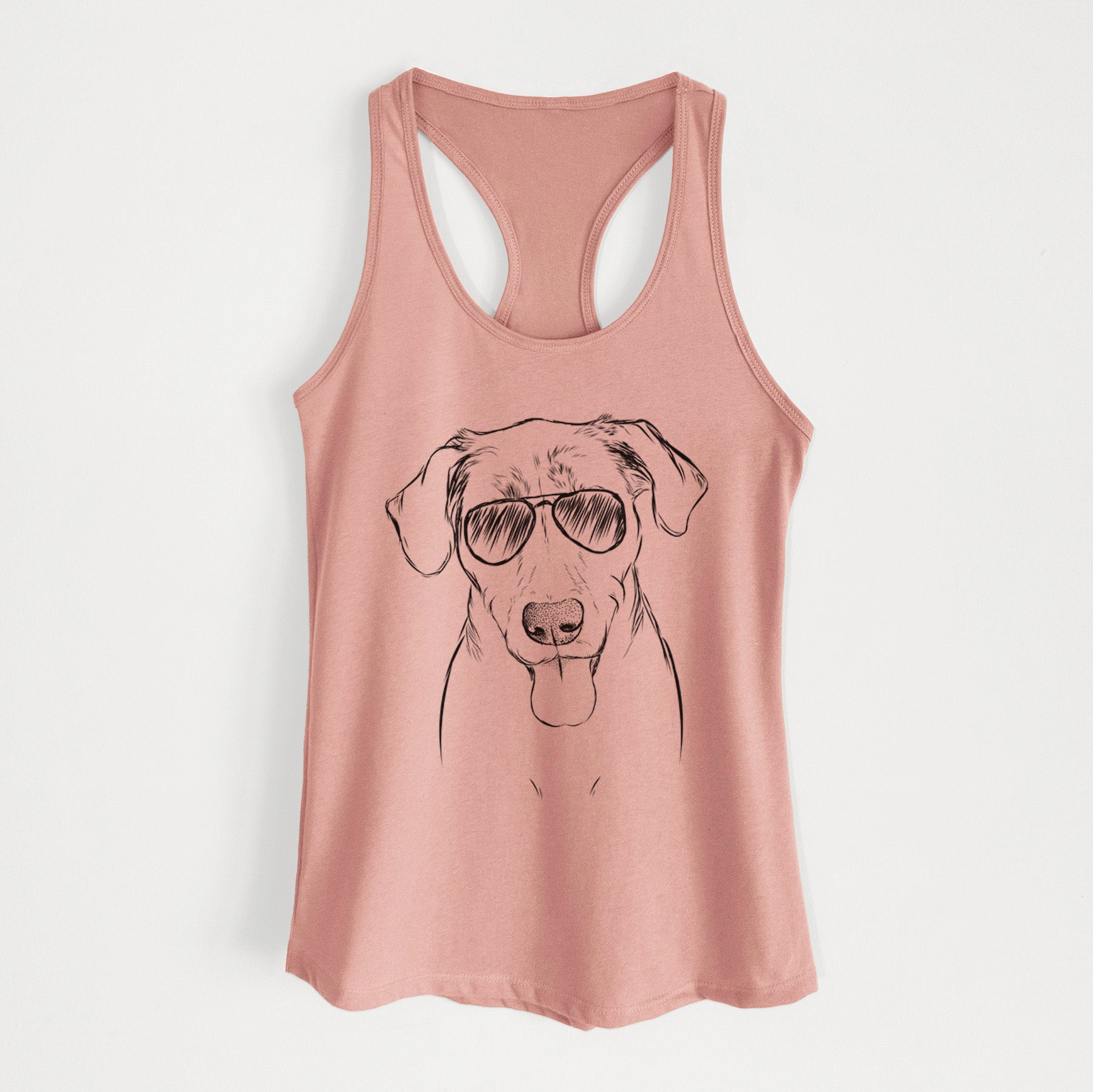 Scout Marie the Chocolate Lab - Women's Racerback Tanktop