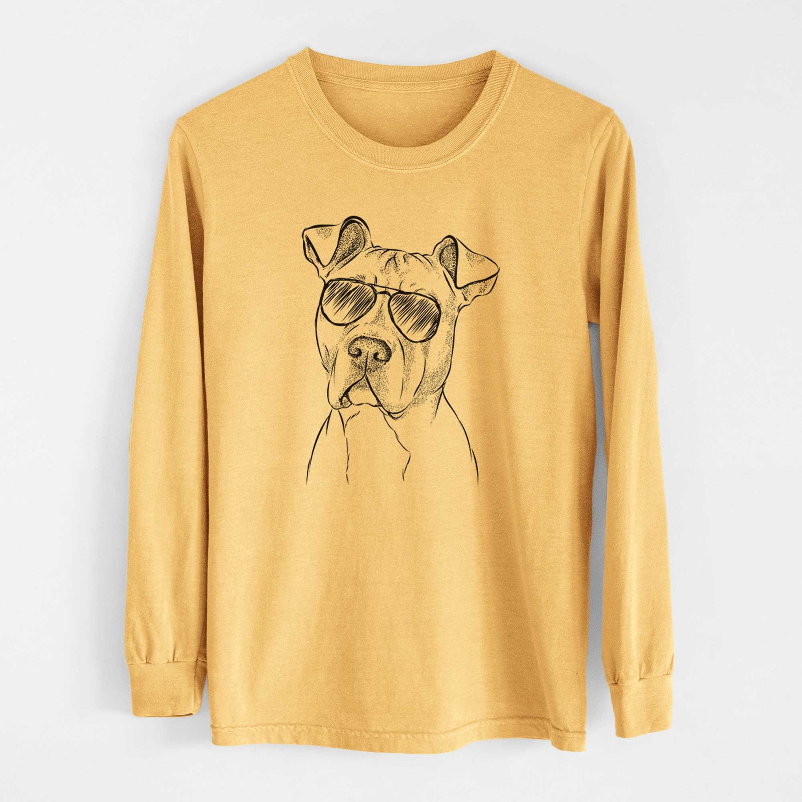 Aviators Scraps the American Staffordshire Mix - Heavyweight 100% Cotton Long Sleeve