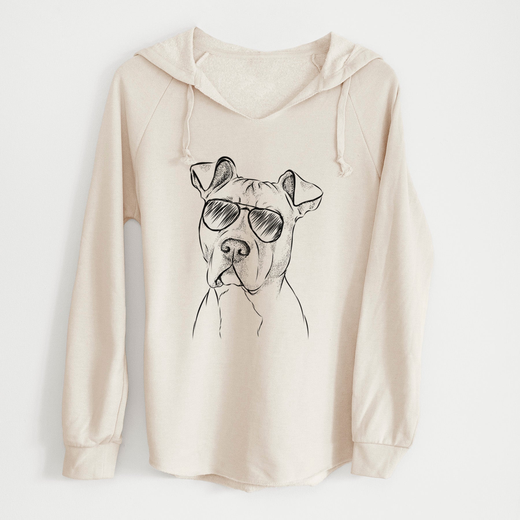 Aviator Scraps the American Staffordshire Mix - Cali Wave Hooded Sweatshirt