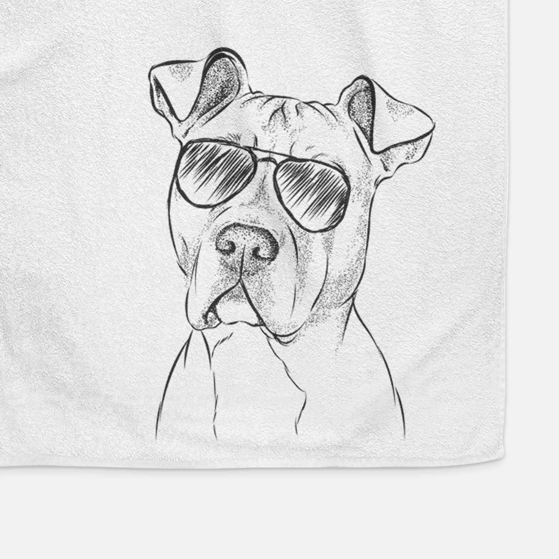 Scraps the American Staffordshire Mix Decorative Hand Towel