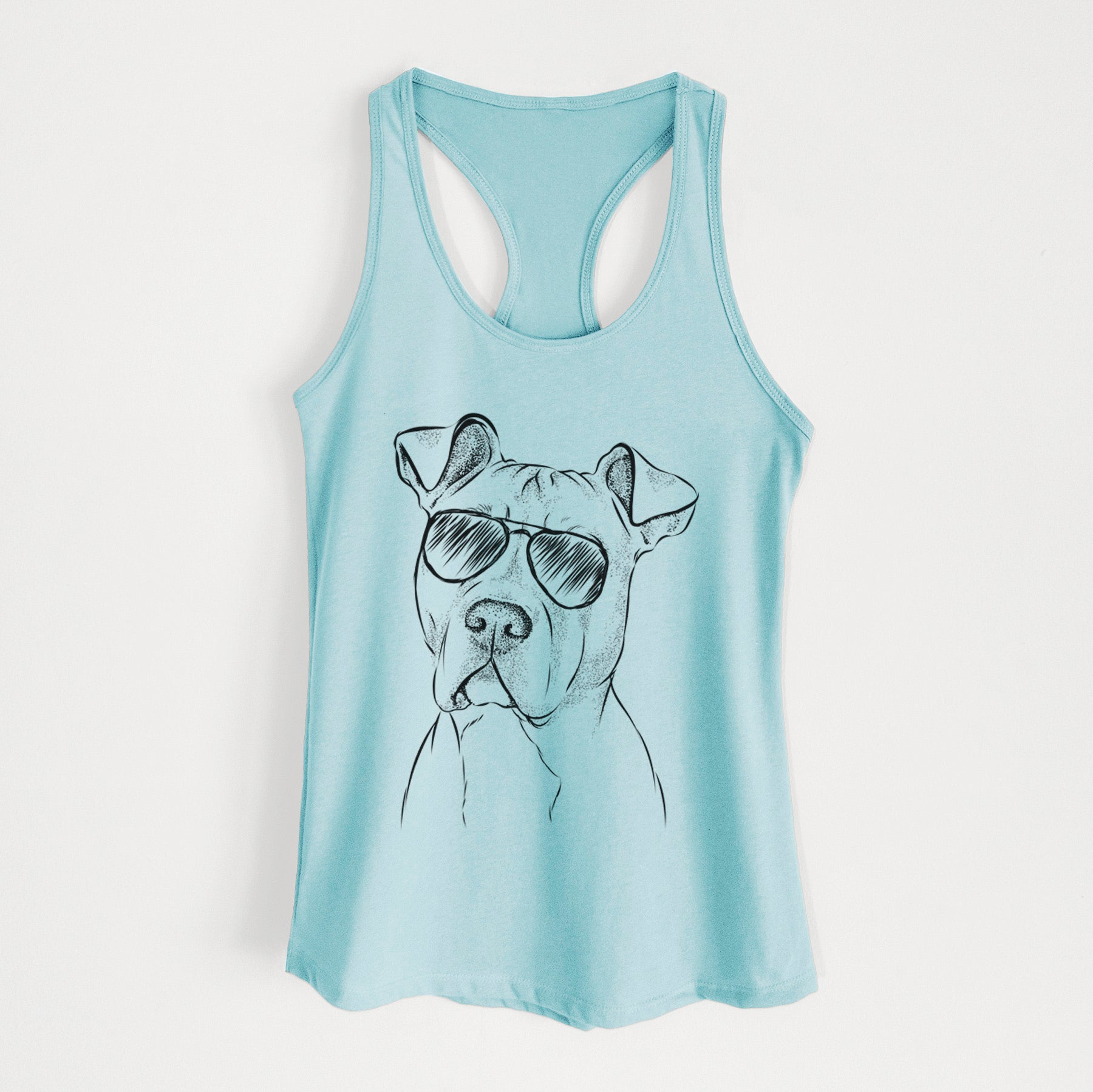 Scraps the American Staffordshire Mix - Women's Racerback Tanktop