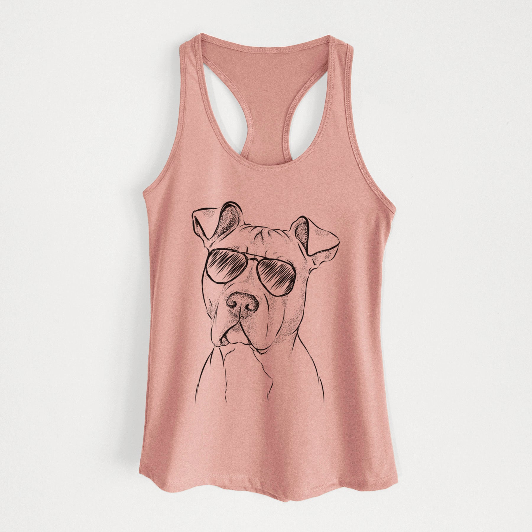 Scraps the American Staffordshire Mix - Women's Racerback Tanktop