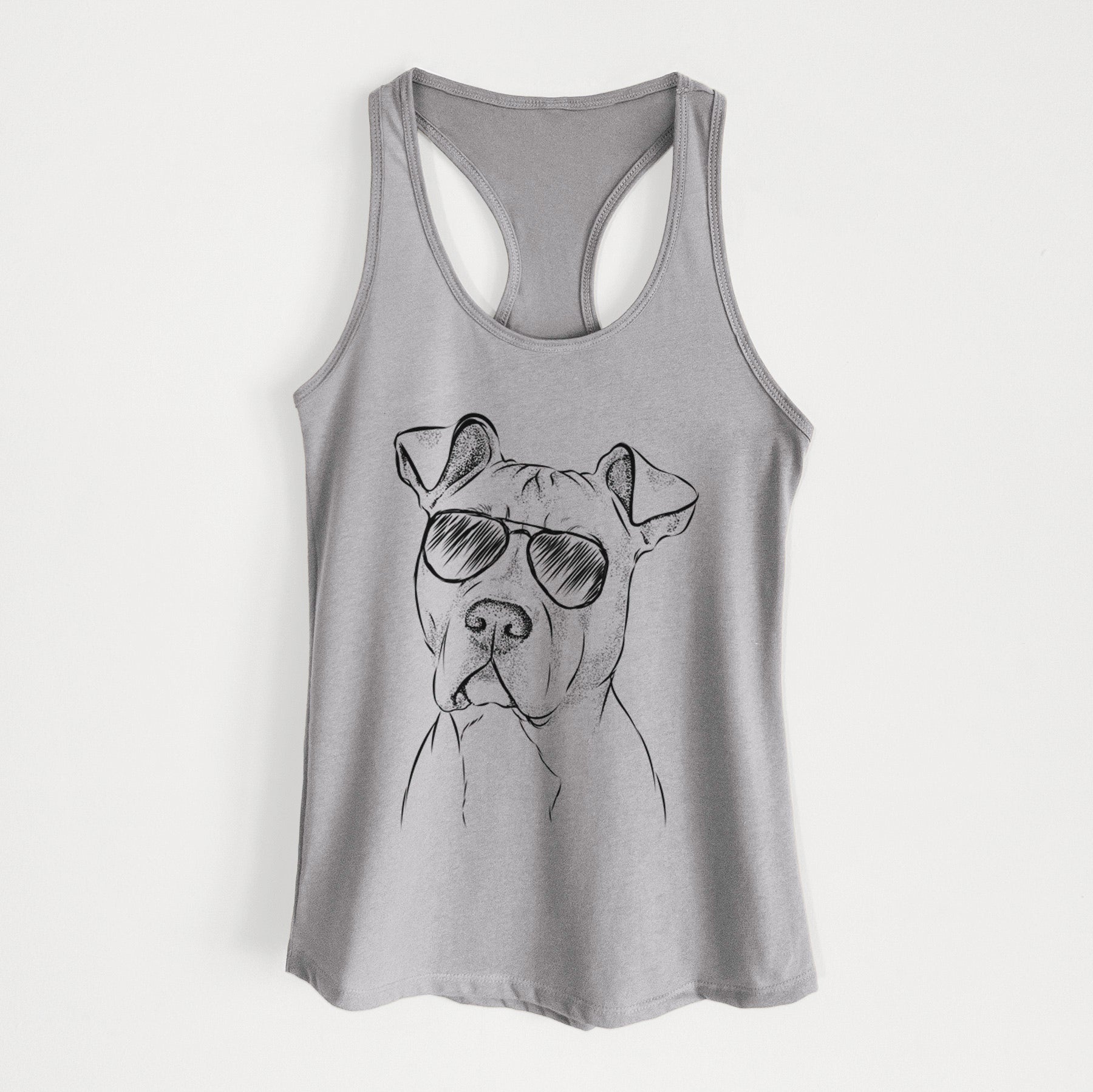 Scraps the American Staffordshire Mix - Women's Racerback Tanktop