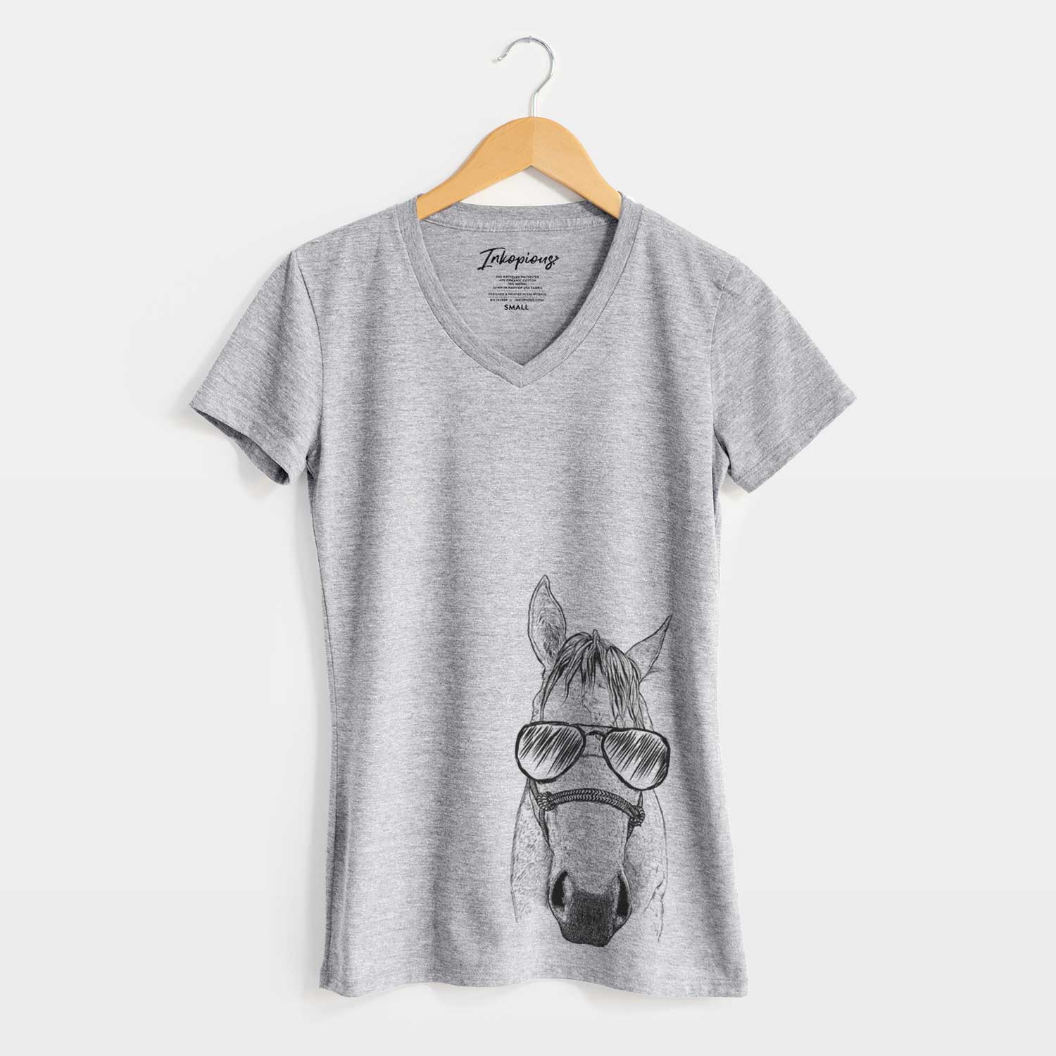 Aviator SeaBee the Quarter Horse - Women's V-neck Shirt