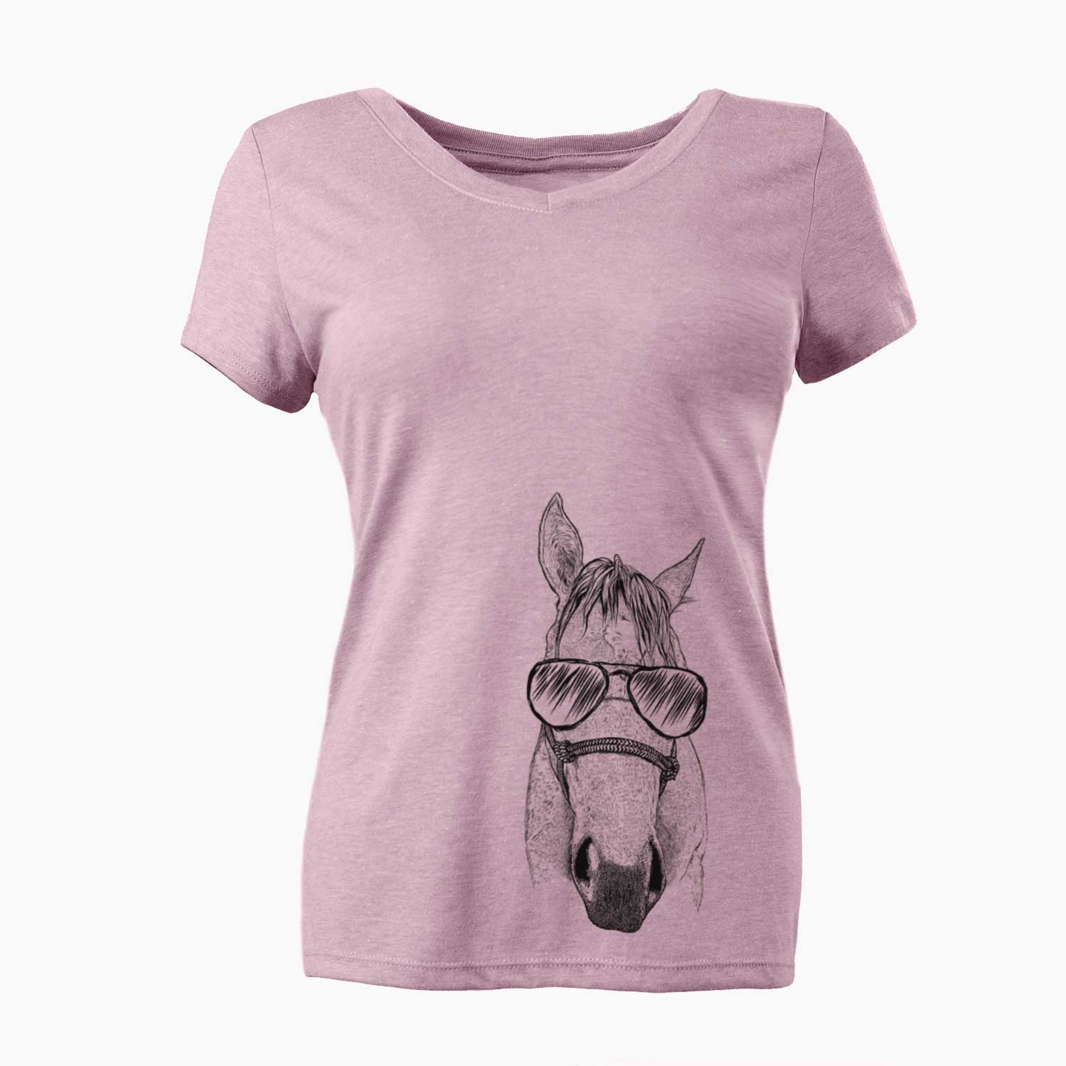 Aviator SeaBee the Quarter Horse - Women's V-neck Shirt