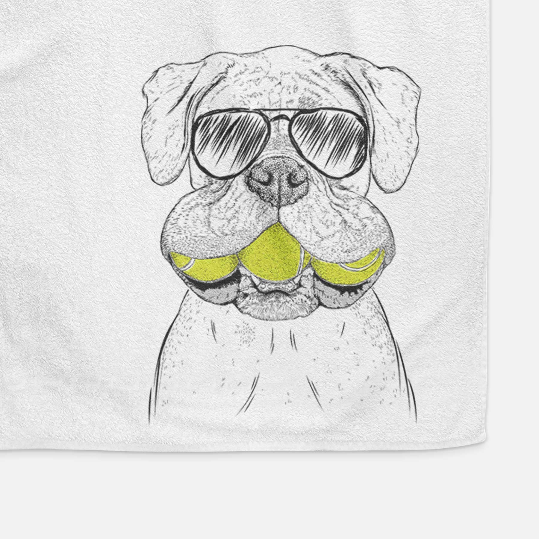 Seamus the Boxer Decorative Hand Towel