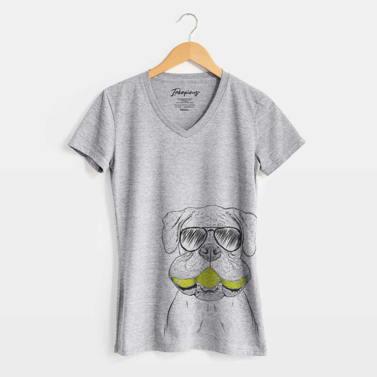 Aviator Seamus the Boxer - Women&#39;s V-neck Shirt