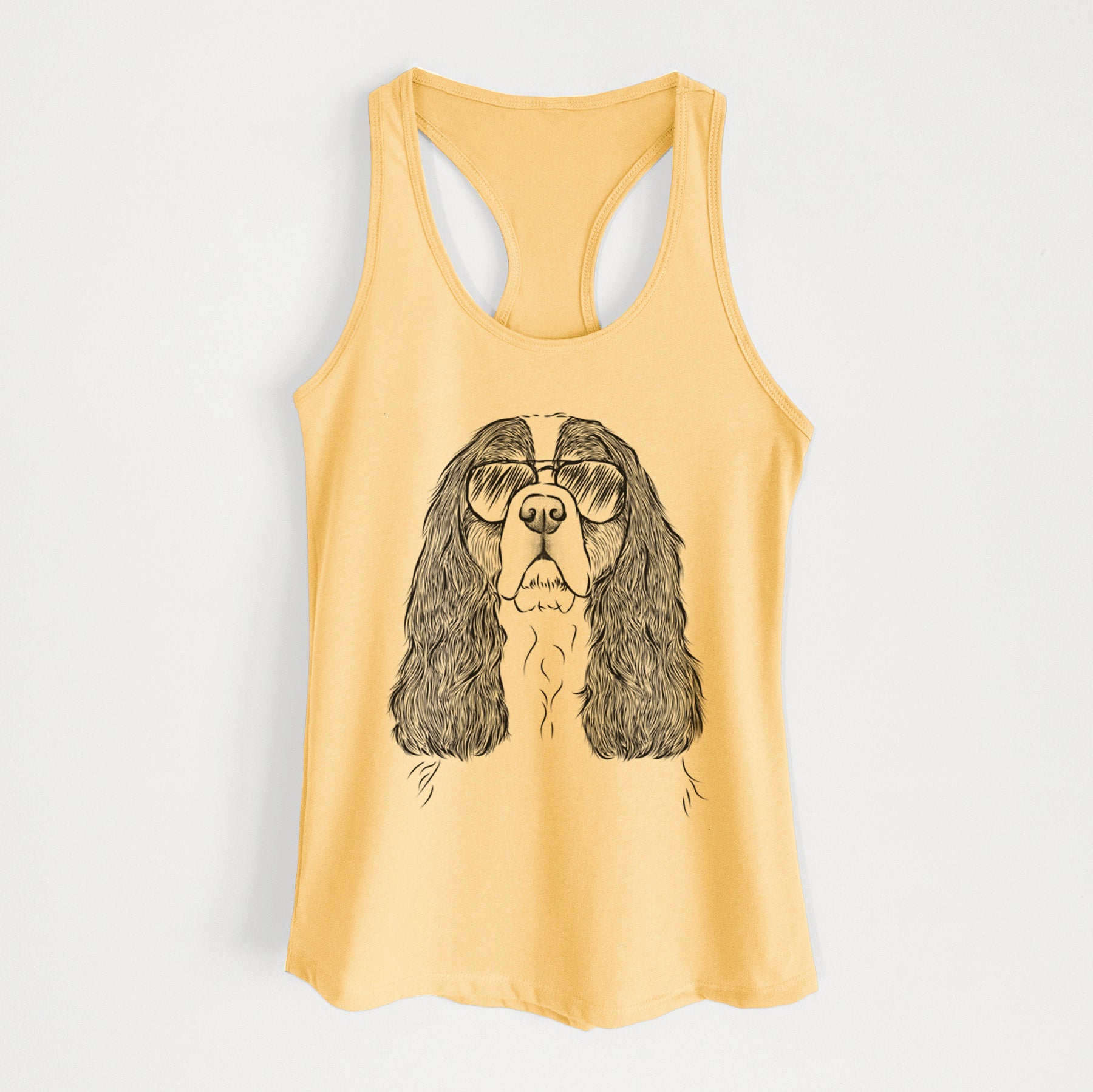 Sebastian the Cavalier King Charles Spaniel - Women's Racerback Tanktop