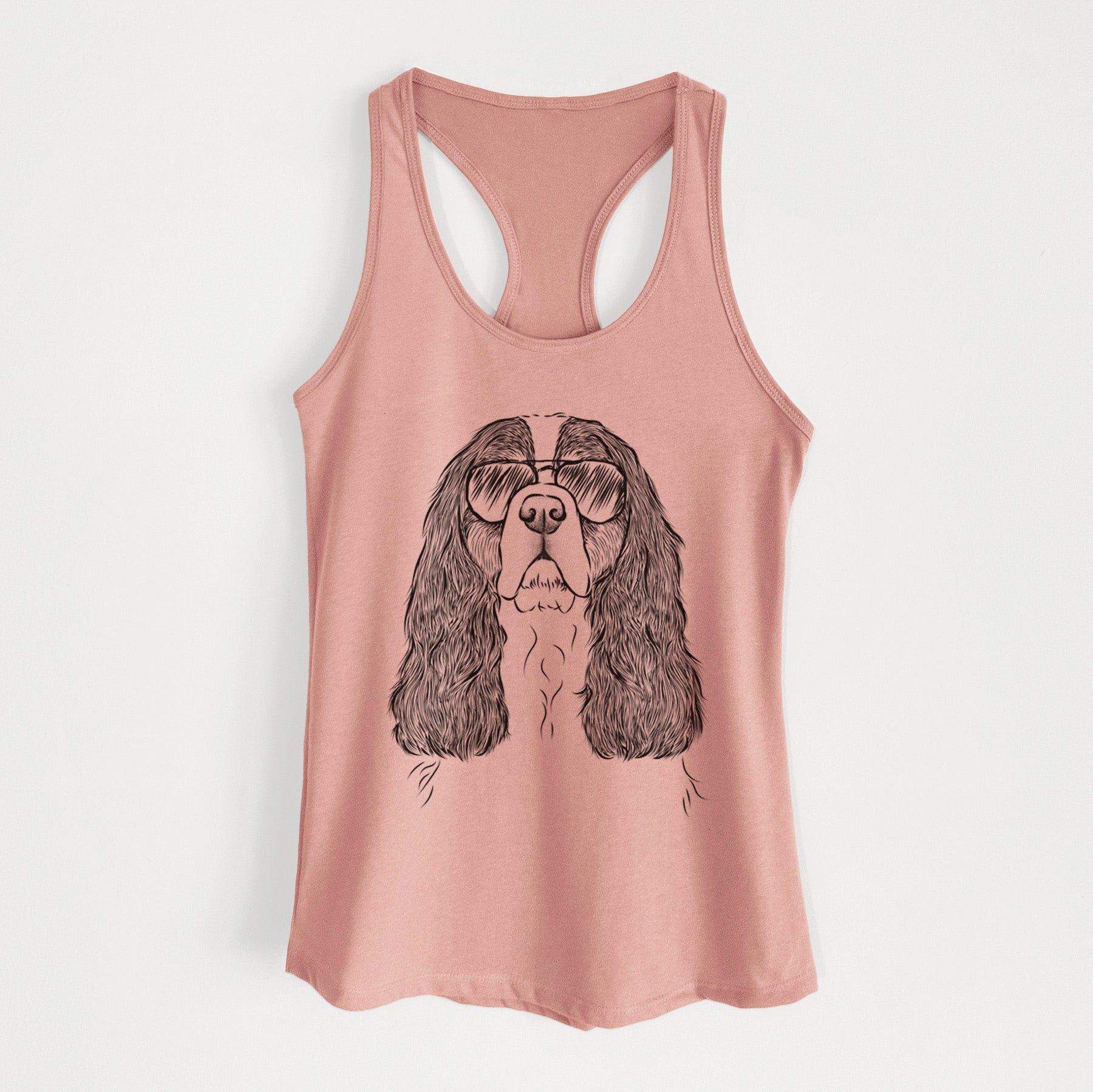 Sebastian the Cavalier King Charles Spaniel - Women's Racerback Tanktop