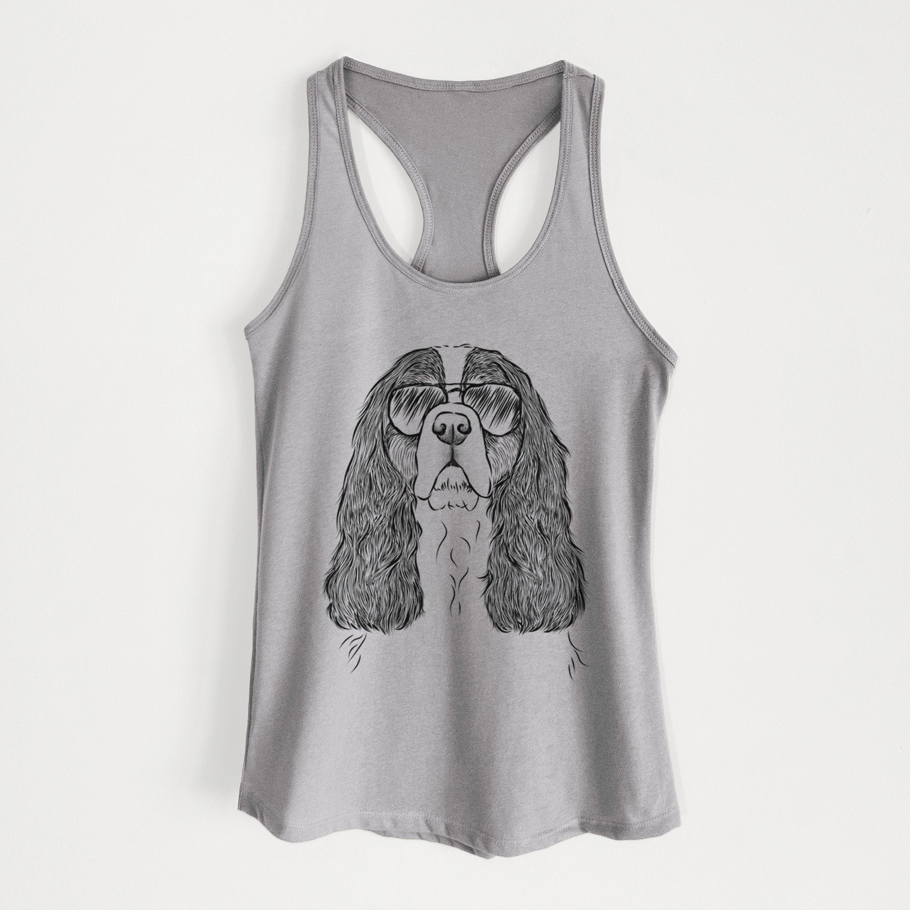 Sebastian the Cavalier King Charles Spaniel - Women's Racerback Tanktop