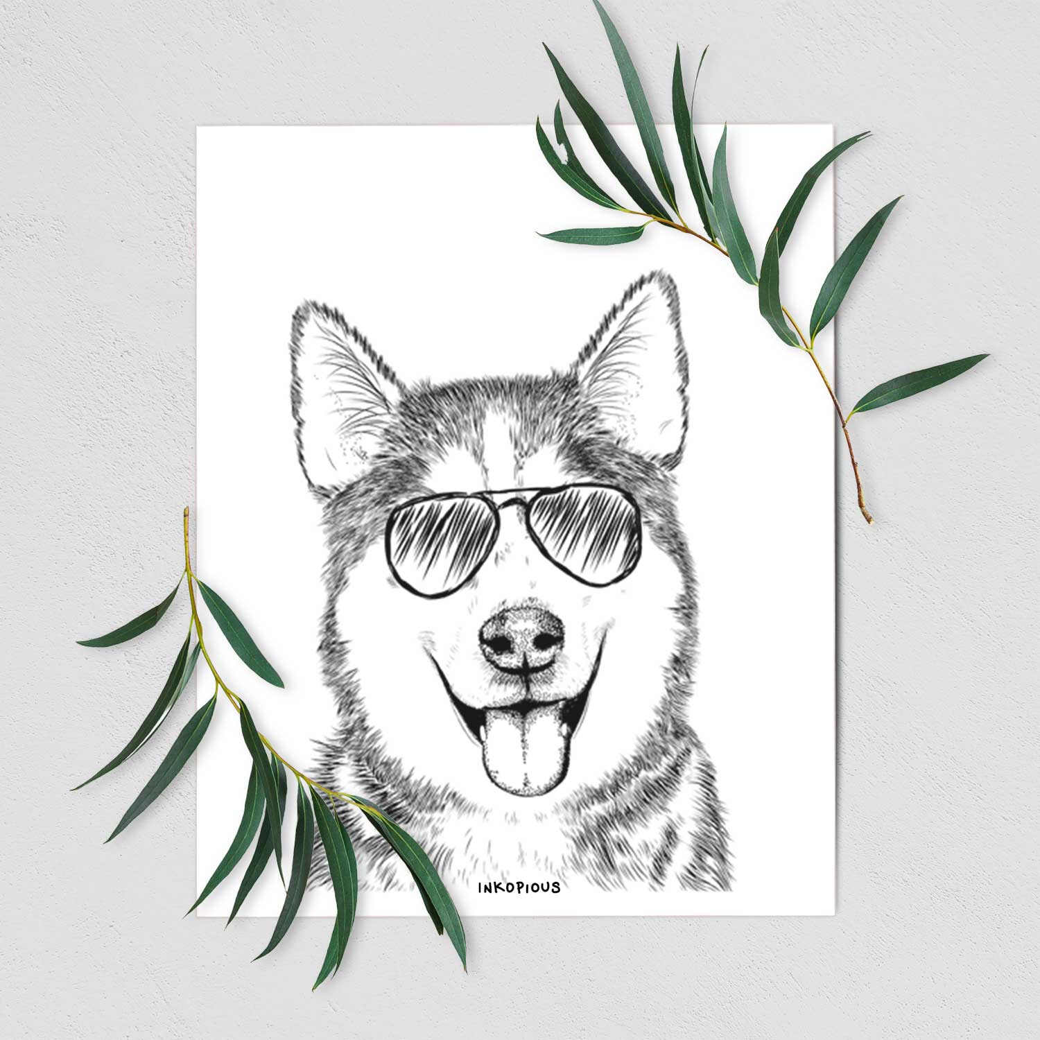 Sesi the Siberian Husky Art Print