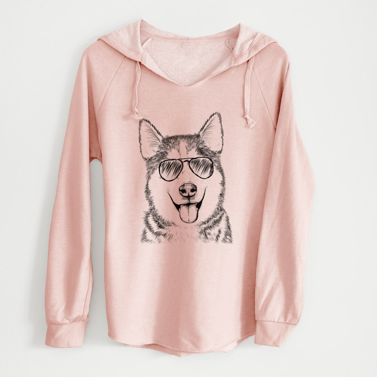 Aviator Sesi the Siberian Husky - Cali Wave Hooded Sweatshirt
