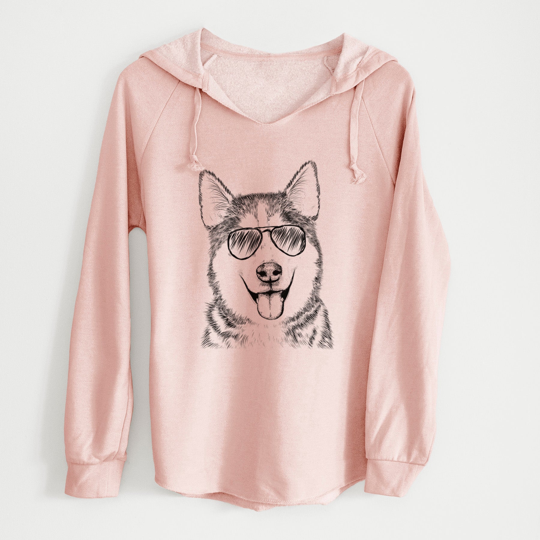 Aviator Sesi the Siberian Husky - Cali Wave Hooded Sweatshirt