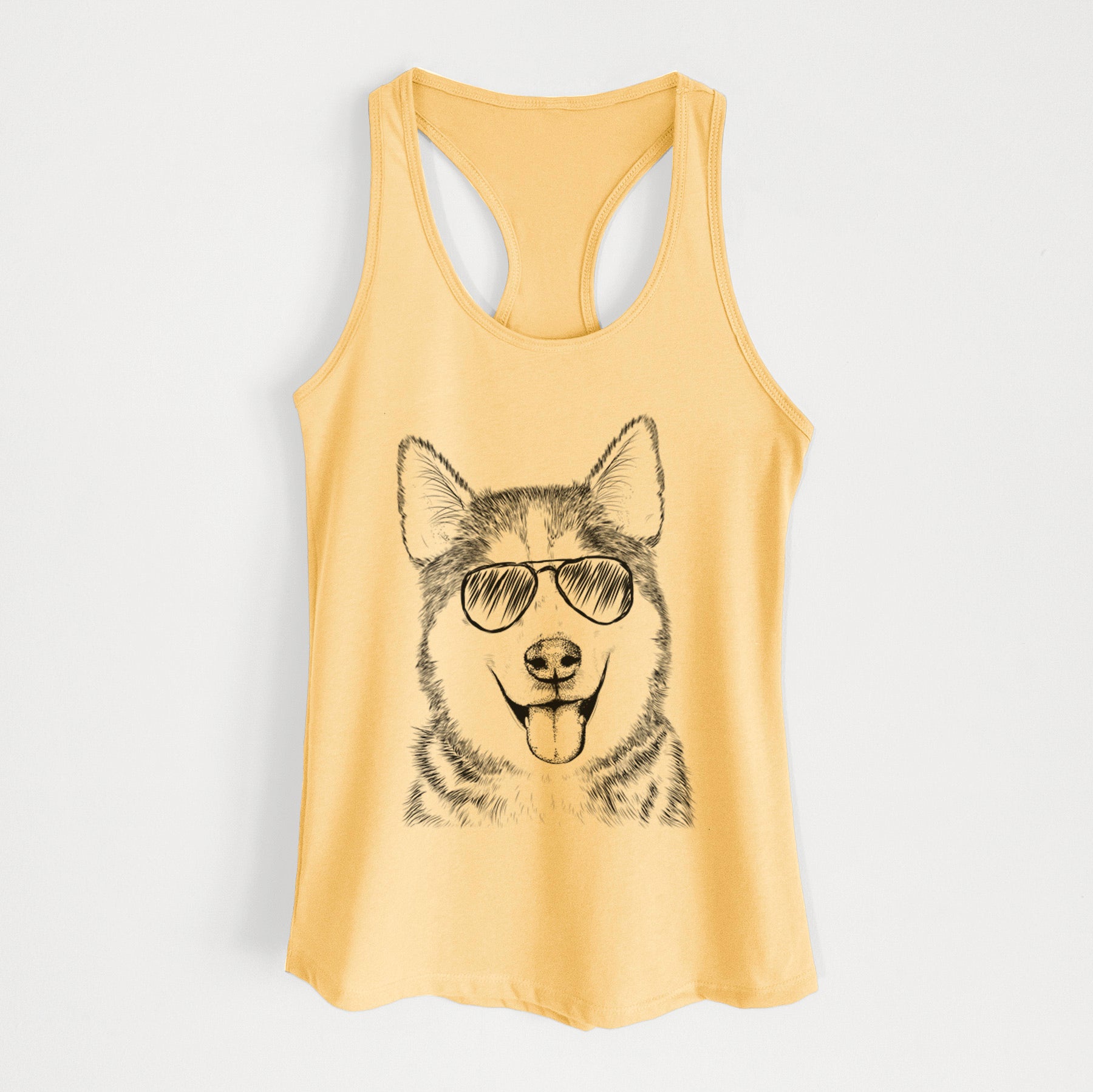 Sesi the Siberian Husky - Women's Racerback Tanktop