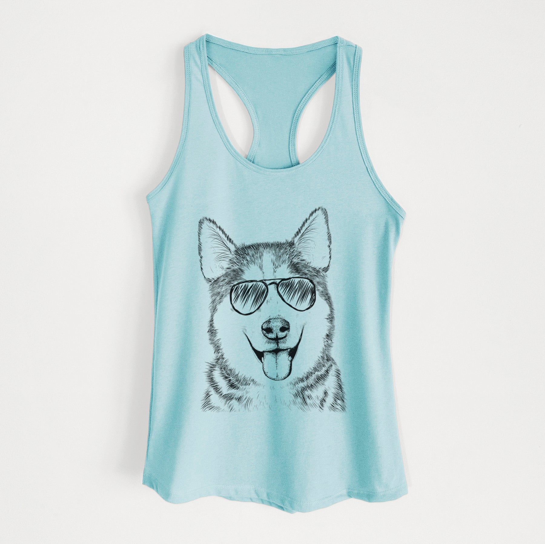 Sesi the Siberian Husky - Women's Racerback Tanktop