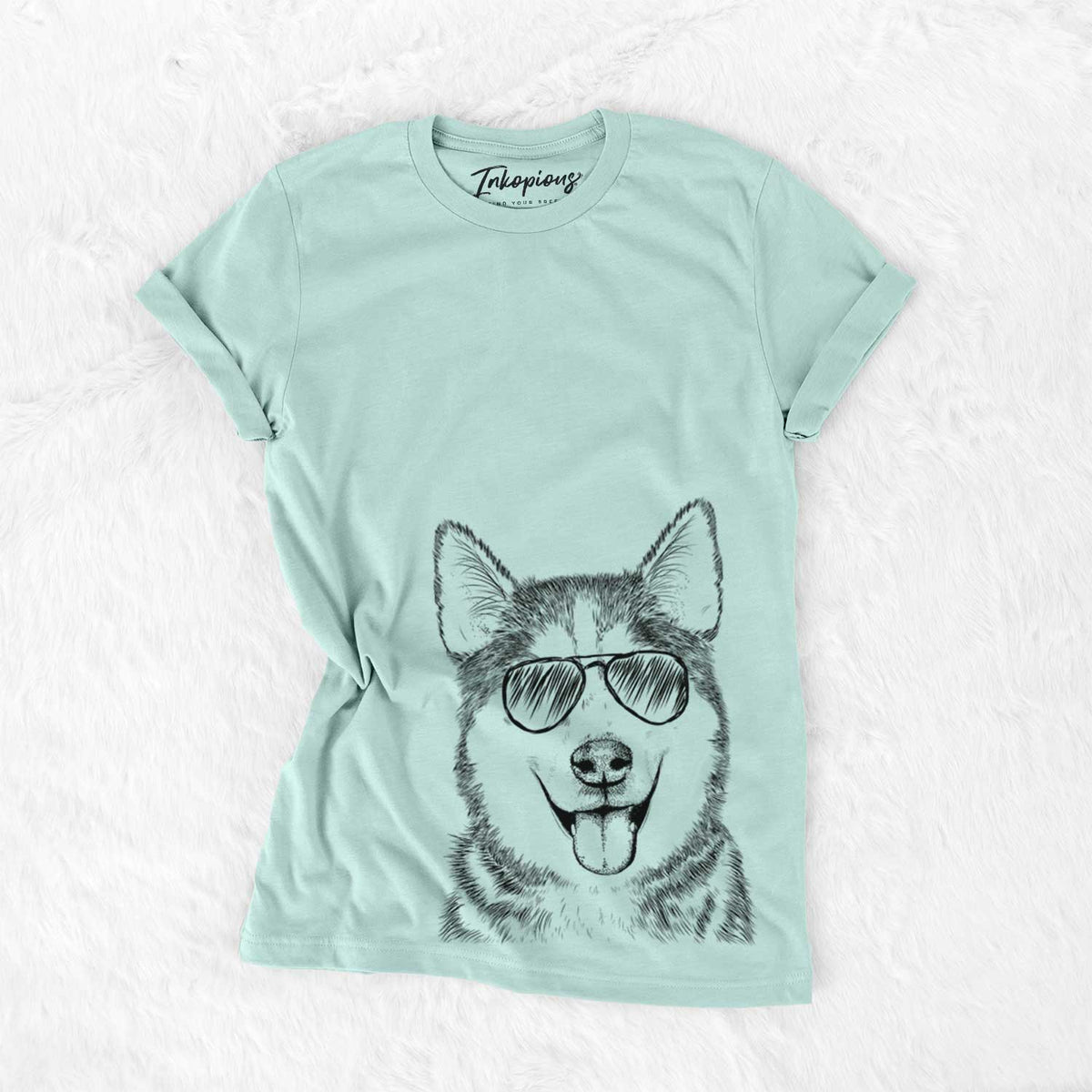 Aviator Sesi the Siberian Husky - Unisex Crewneck