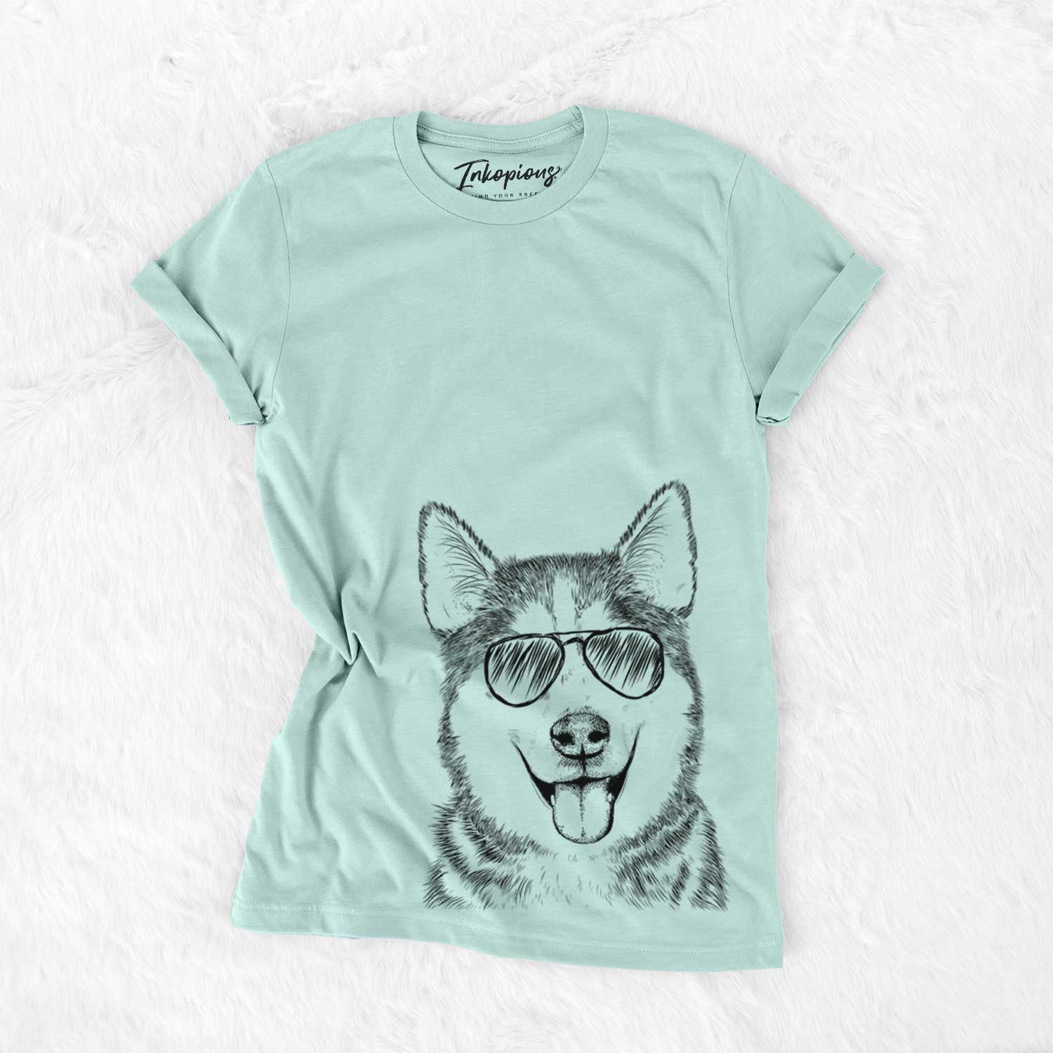 Aviator Sesi the Siberian Husky - Unisex Crewneck