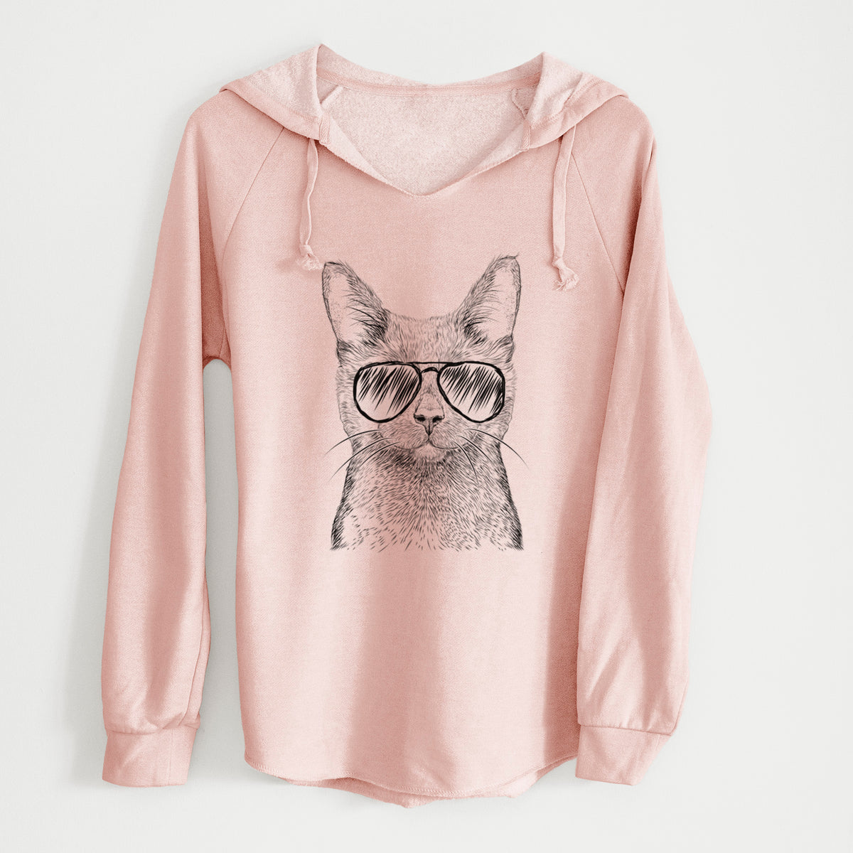 Aviator Shadow the Black Cat - Cali Wave Hooded Sweatshirt