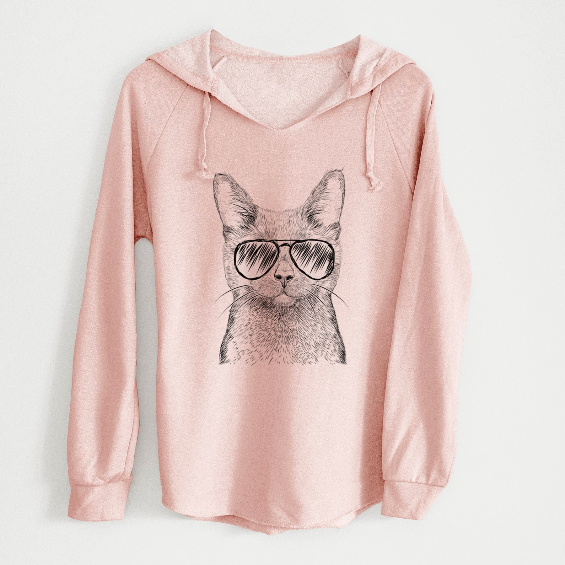 Aviator Shadow the Black Cat - Cali Wave Hooded Sweatshirt