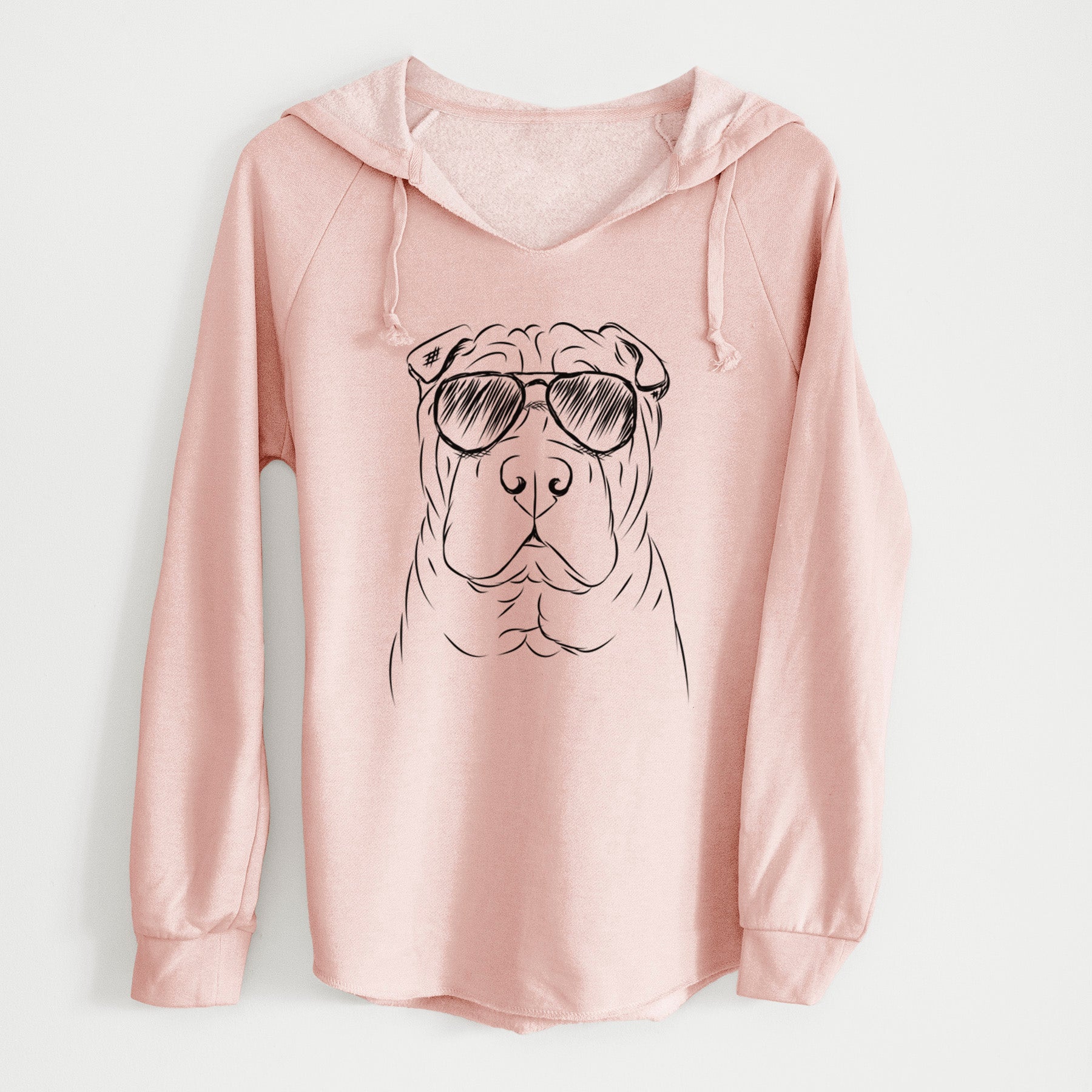 Aviator Sharpy the Shar Pei - Cali Wave Hooded Sweatshirt