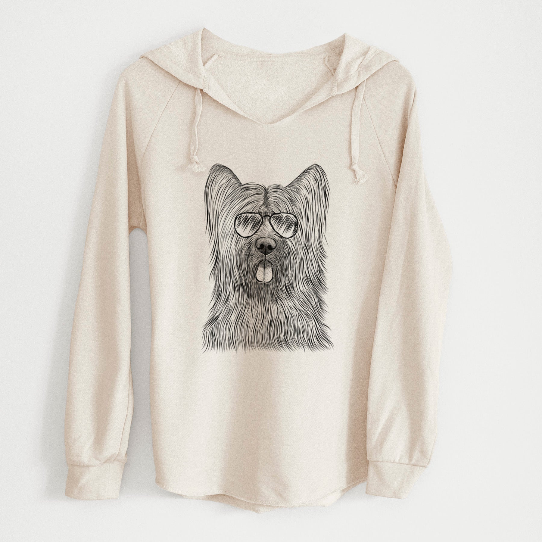 Aviator Shay the Briard - Cali Wave Hooded Sweatshirt