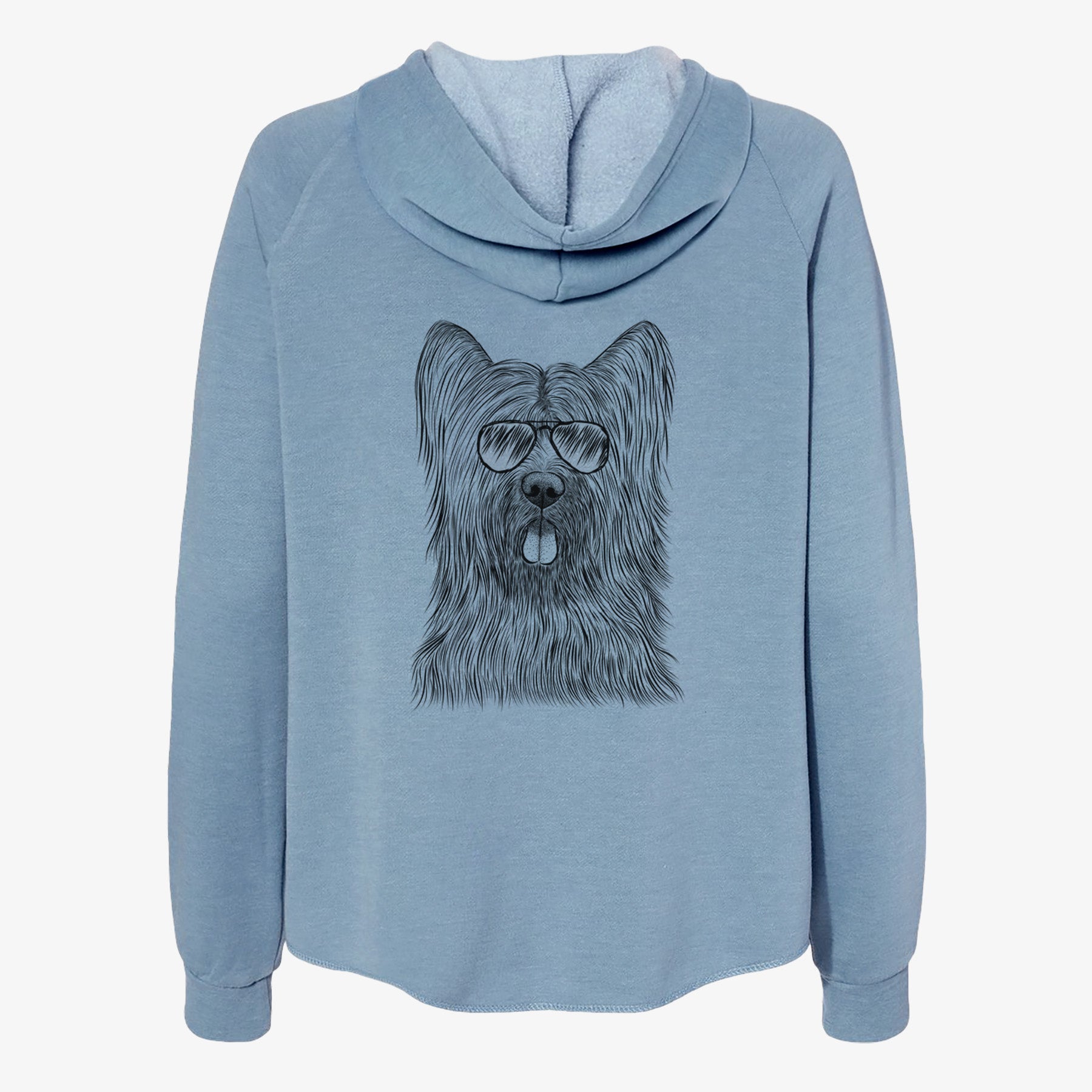 Shay the Briard - Women's Cali Wave Zip-Up Sweatshirt