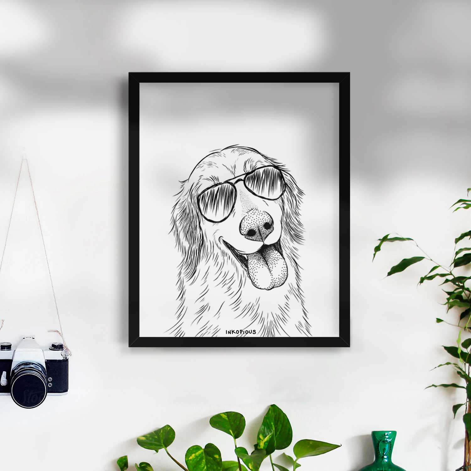 Shelby the Golden Retriever Art Print