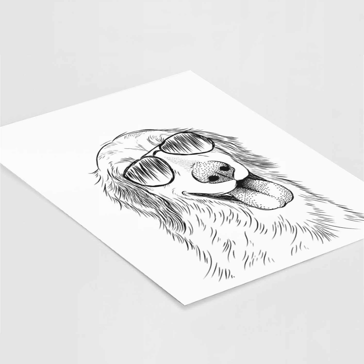 Shelby the Golden Retriever Art Print