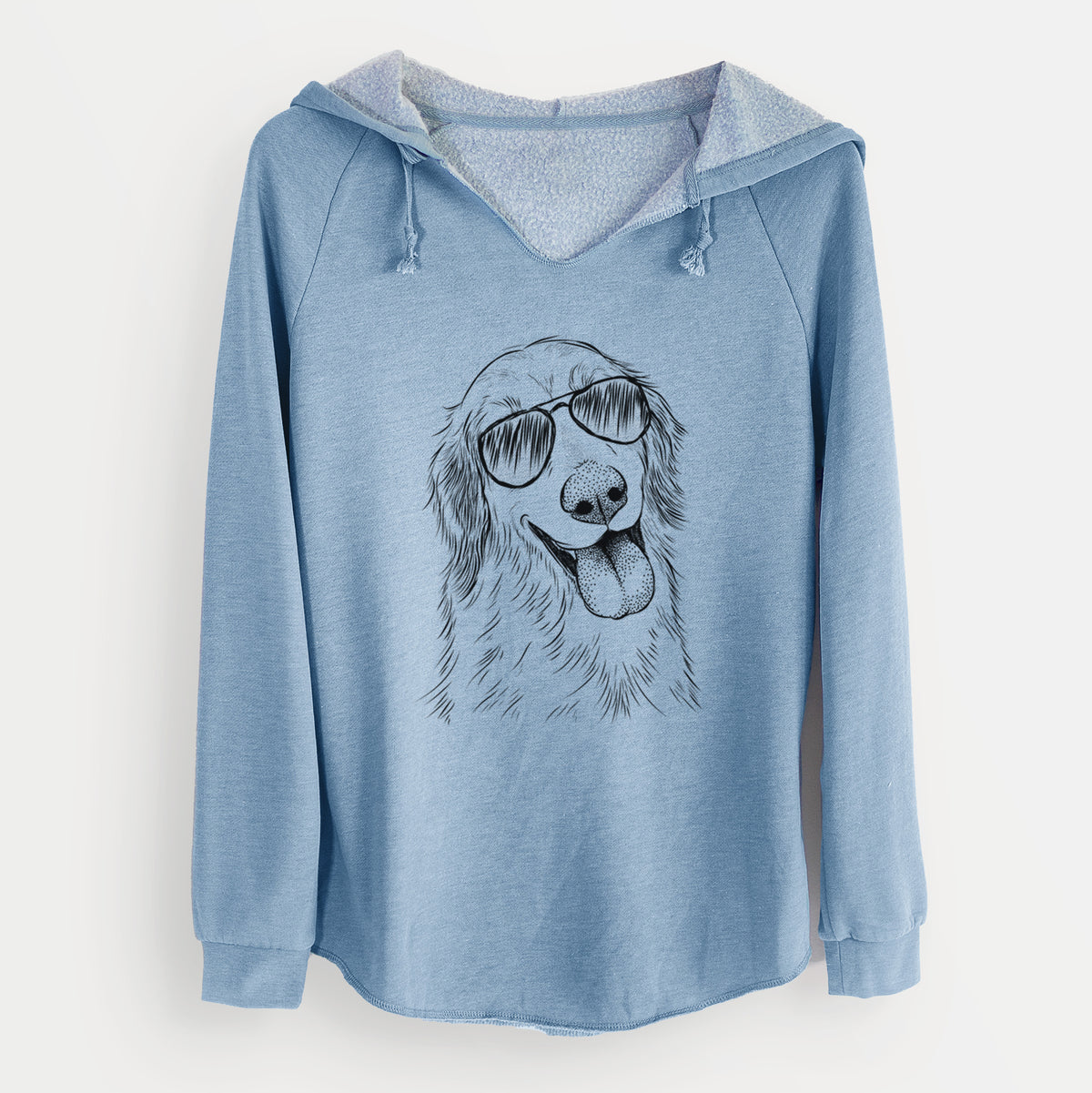 Aviator Shelby the Golden Retriever - Cali Wave Hooded Sweatshirt