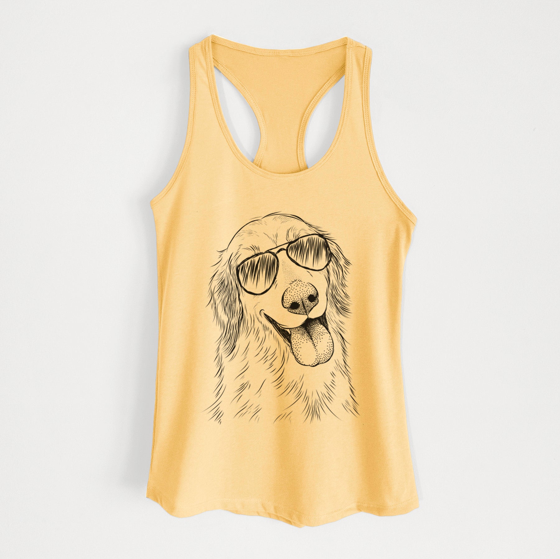 Shelby the Golden Retriever - Women's Racerback Tanktop