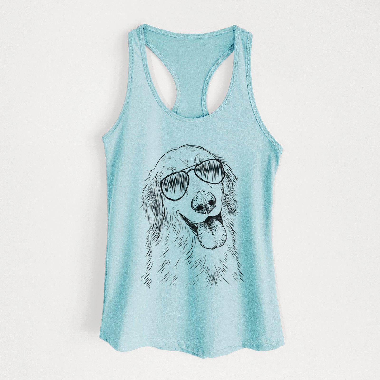 Shelby the Golden Retriever - Women's Racerback Tanktop