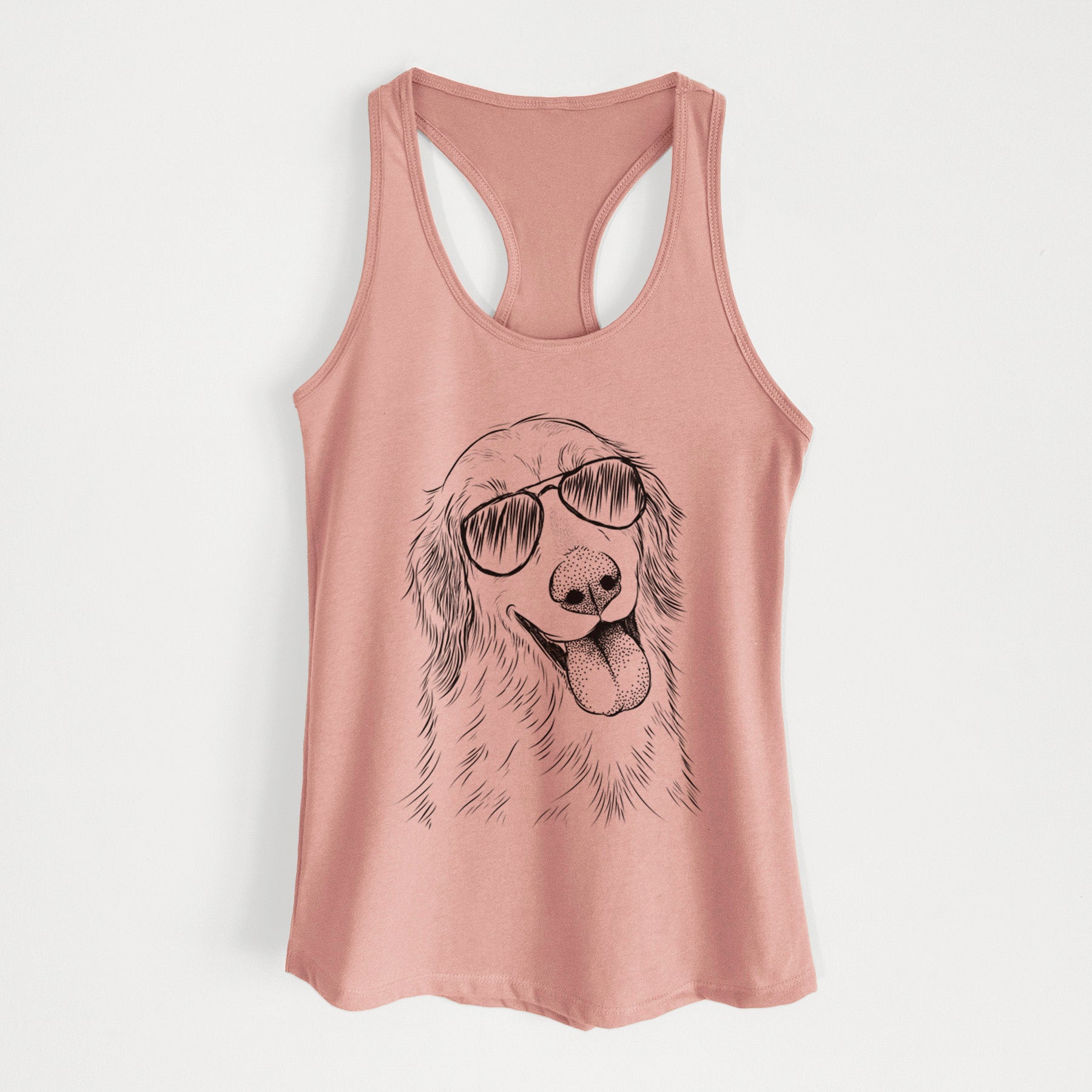 Shelby the Golden Retriever - Women's Racerback Tanktop