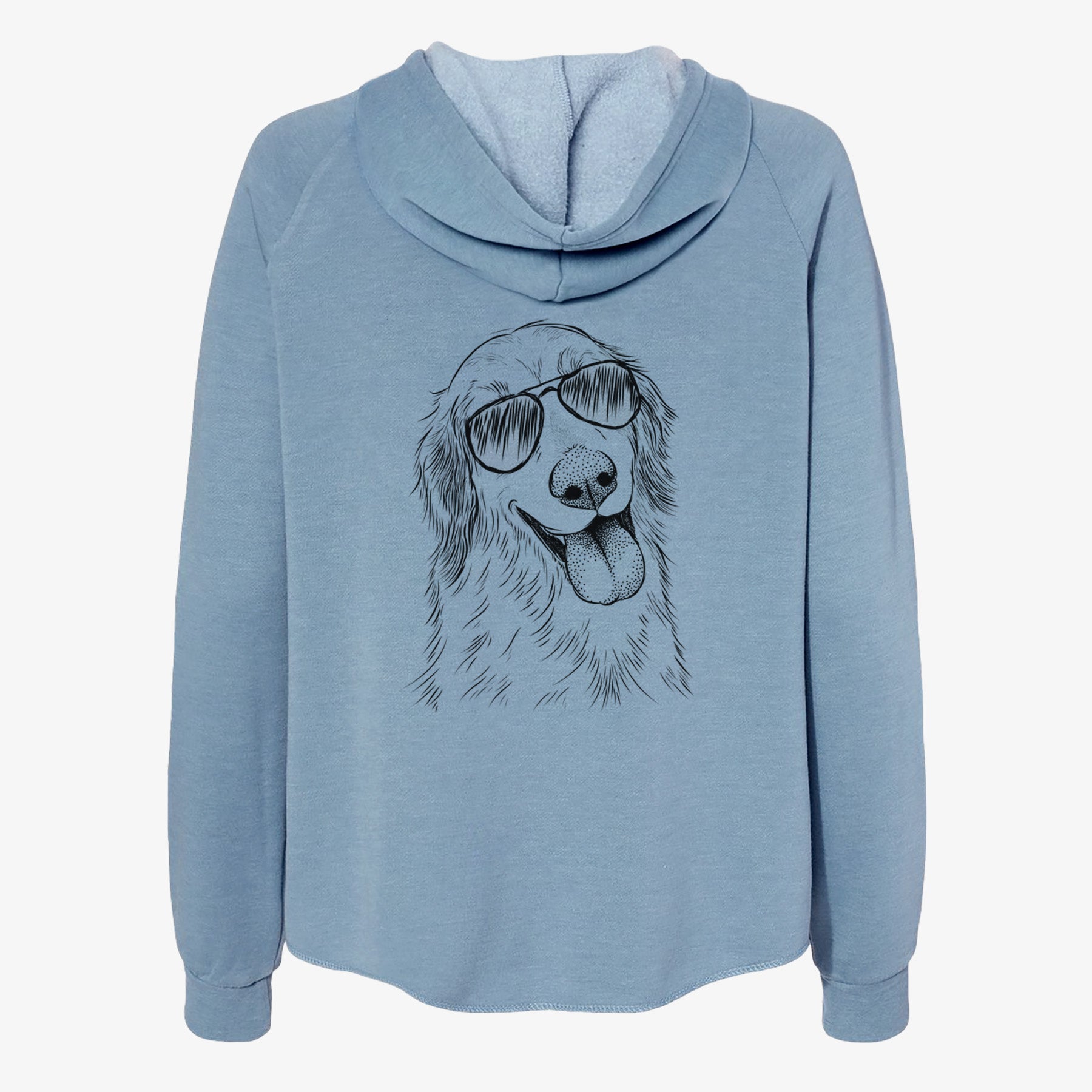 Shelby the Golden Retriever - Women's Cali Wave Zip-Up Sweatshirt