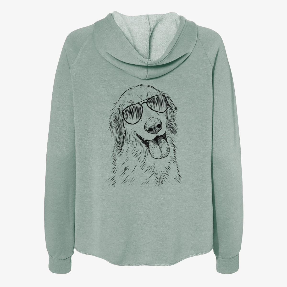 Shelby the Golden Retriever - Women's Cali Wave Zip-Up Sweatshirt