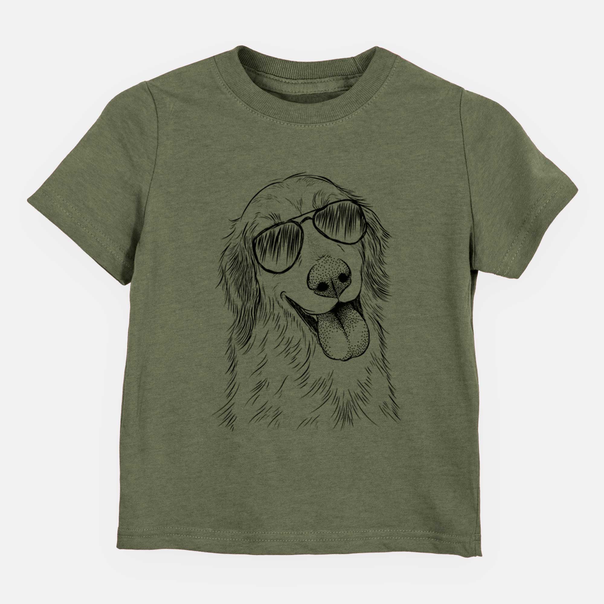 Aviator Shelby the Golden Retriever - Kids/Youth/Toddler Shirt