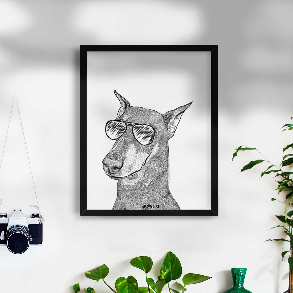Shelby the Doberman Pinscher Art Print