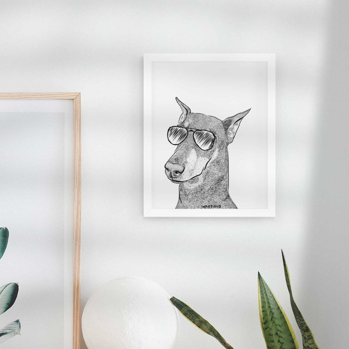 Shelby the Doberman Pinscher Art Print
