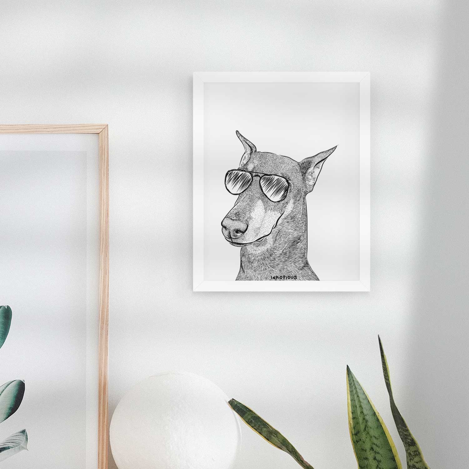 Shelby the Doberman Pinscher Art Print